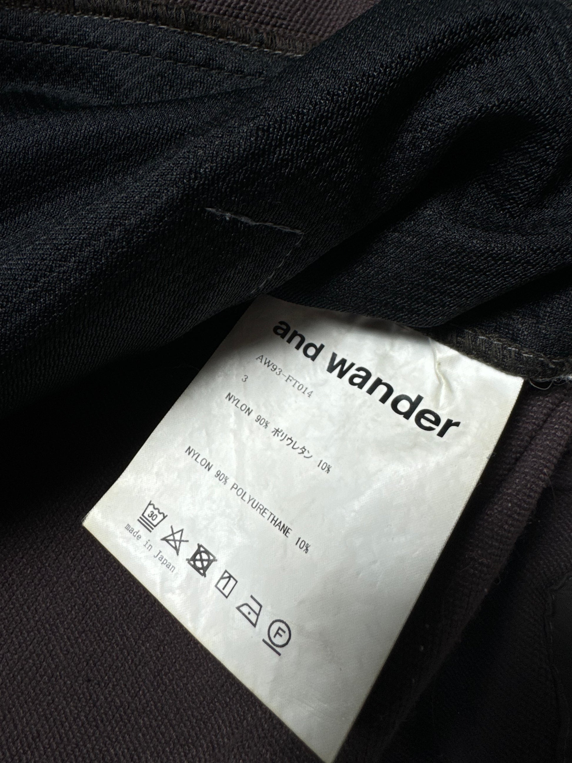 And Wander Logo-Print Nylon Hooded Anorak Parka Maroon