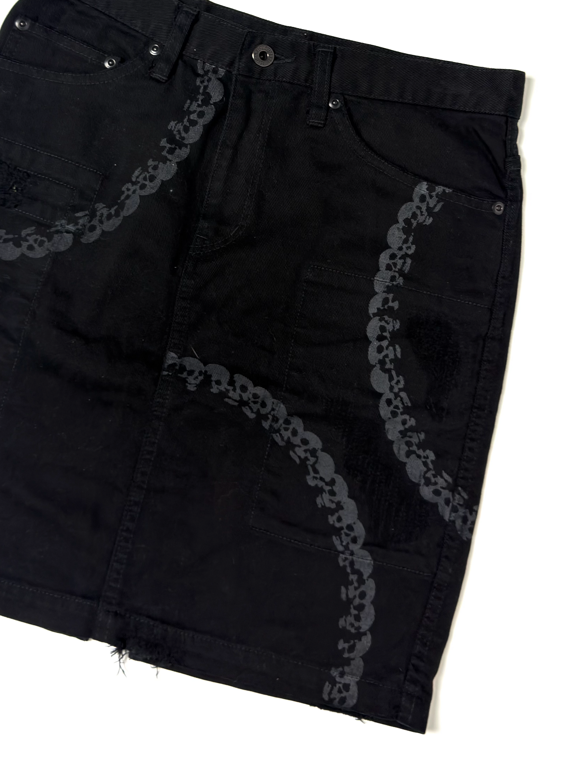 Hysteric Glamour  Black Skull Skirt