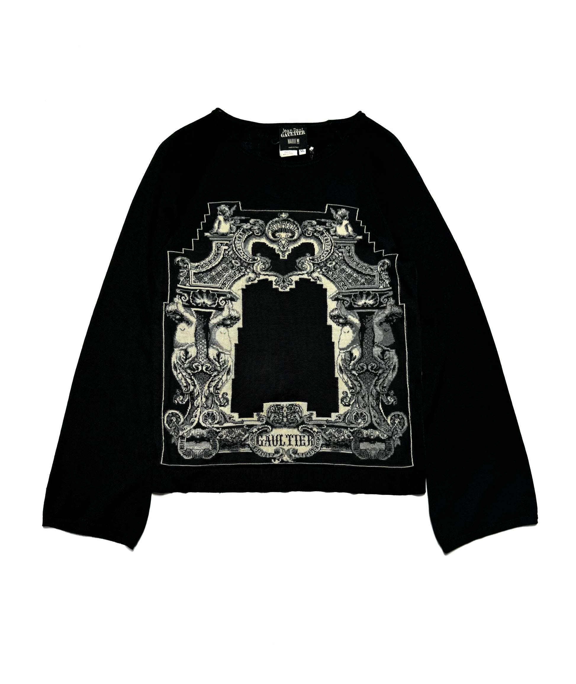 Jean Paul Gaultier Black Silk Wool Knitwear