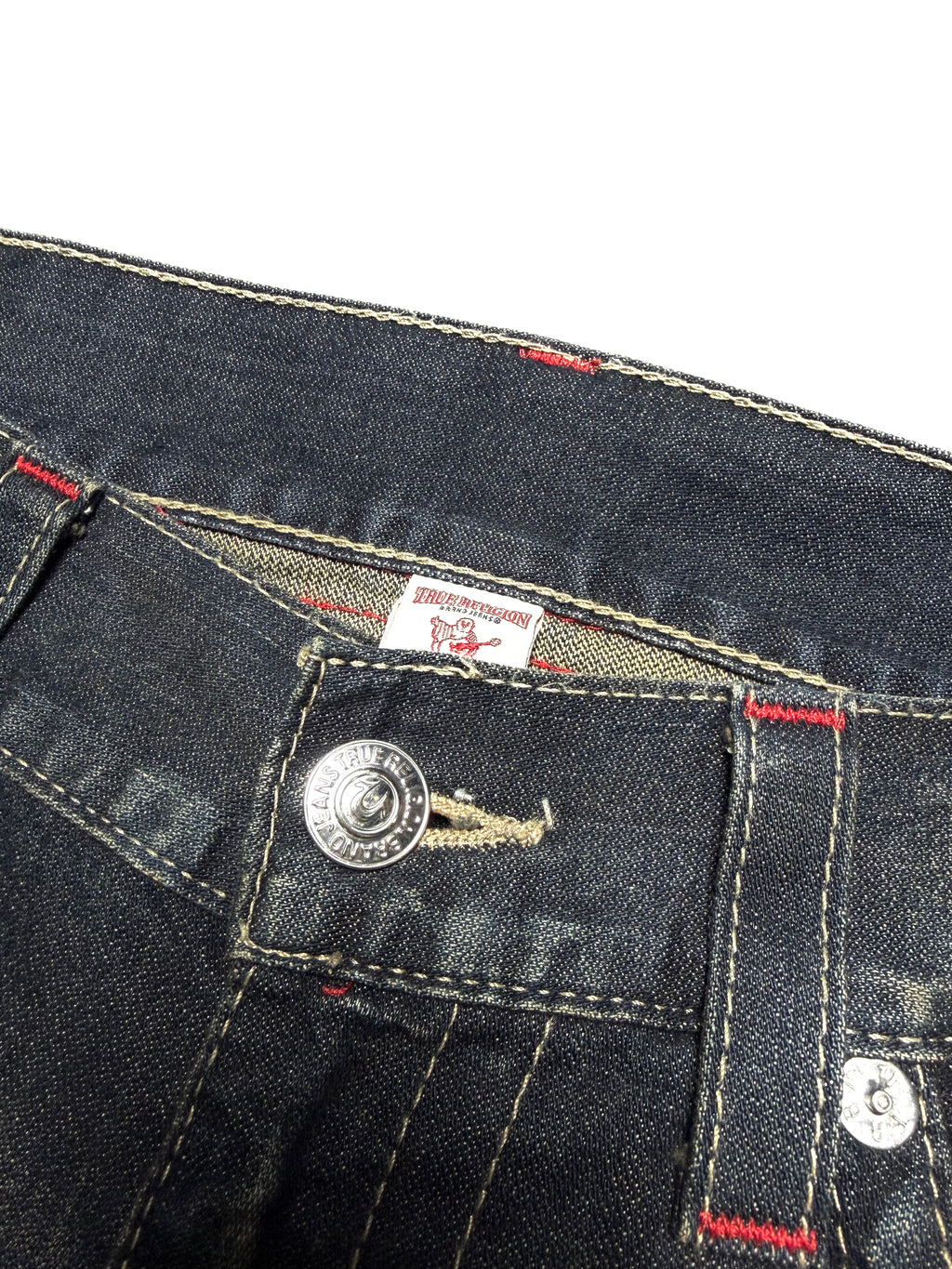 True Religion Distressed Washed Jean