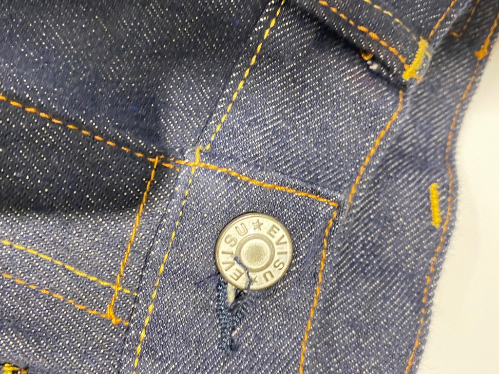 Evisu Purple Seagull Pocket NO.3 Raw Denim Jean