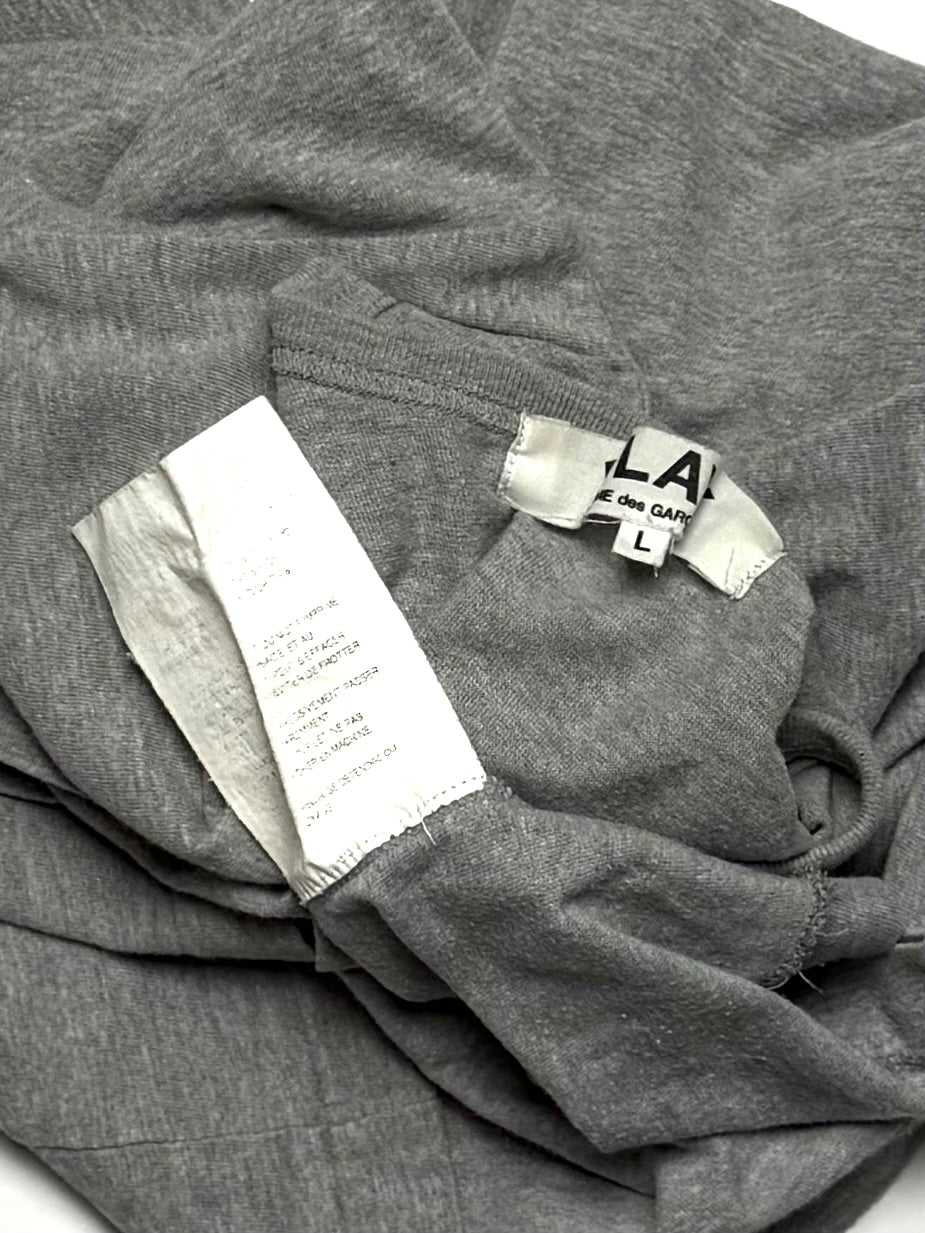COMME DES GARCONS Play Grey Tee