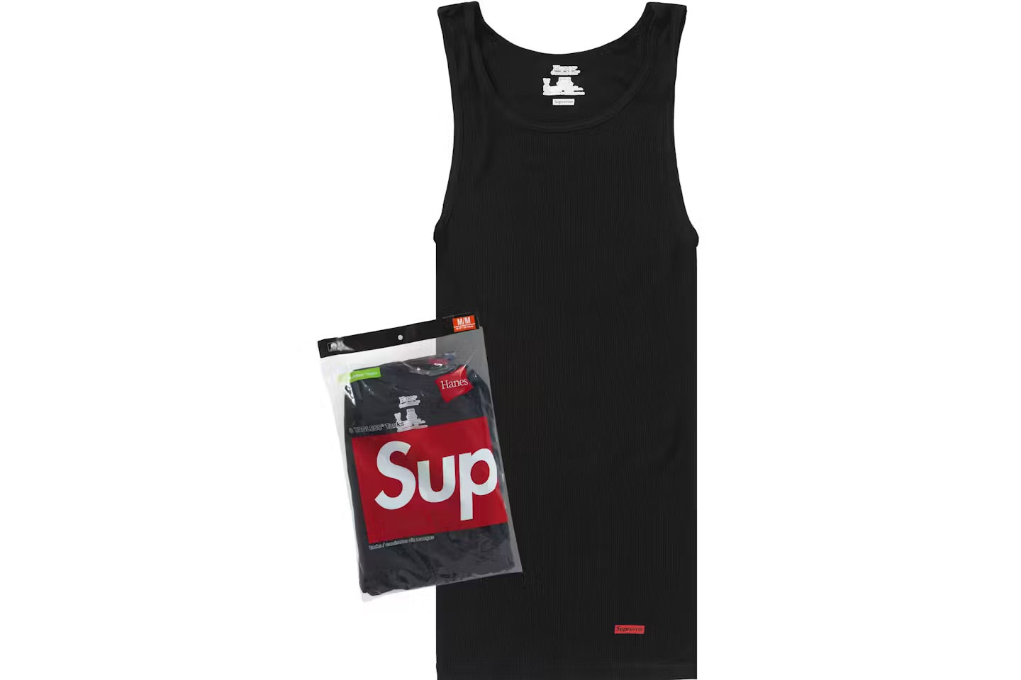 Supreme x Hanes Black Tank top