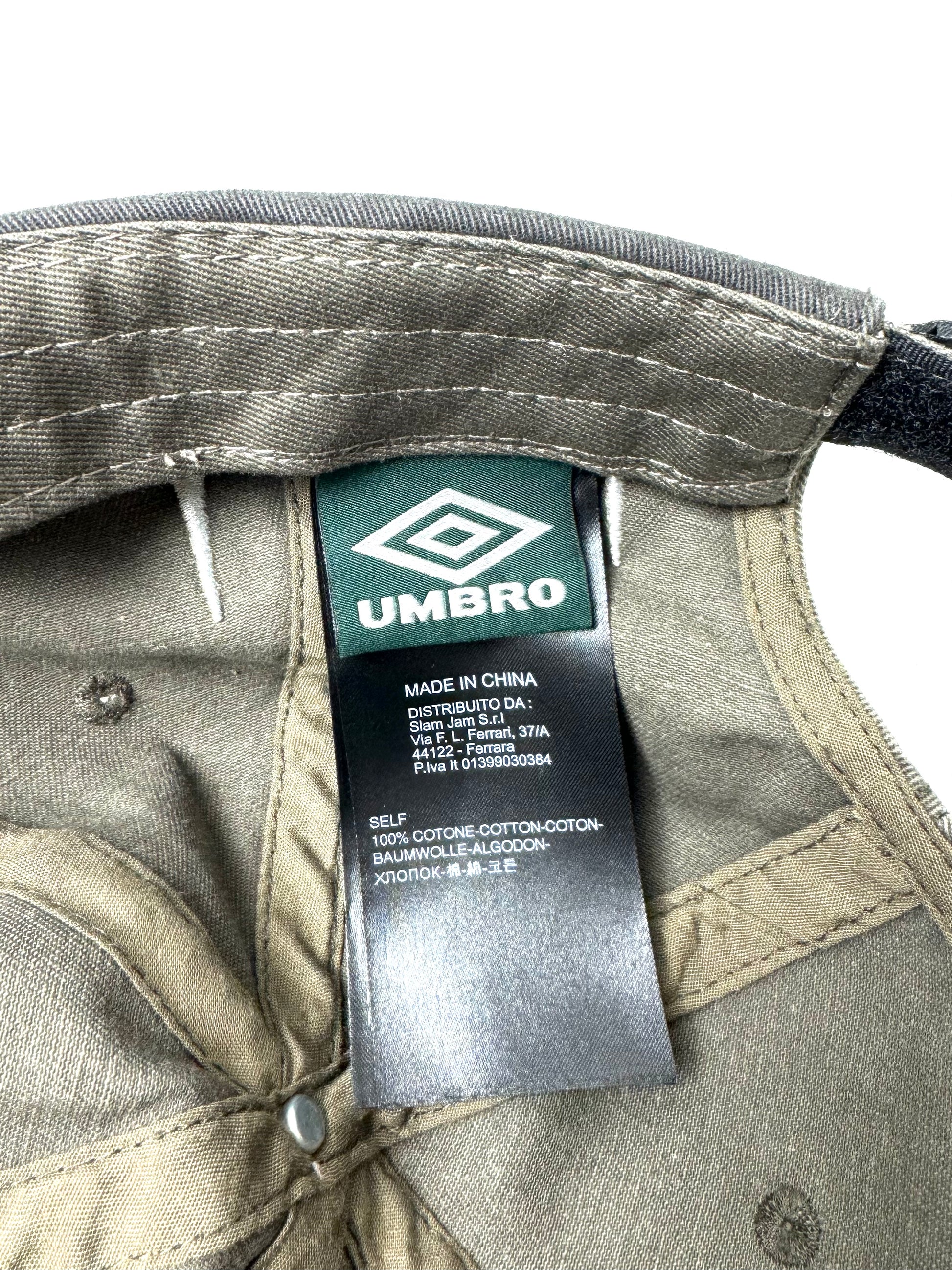 Umbro x Slam Jam Grey Cap