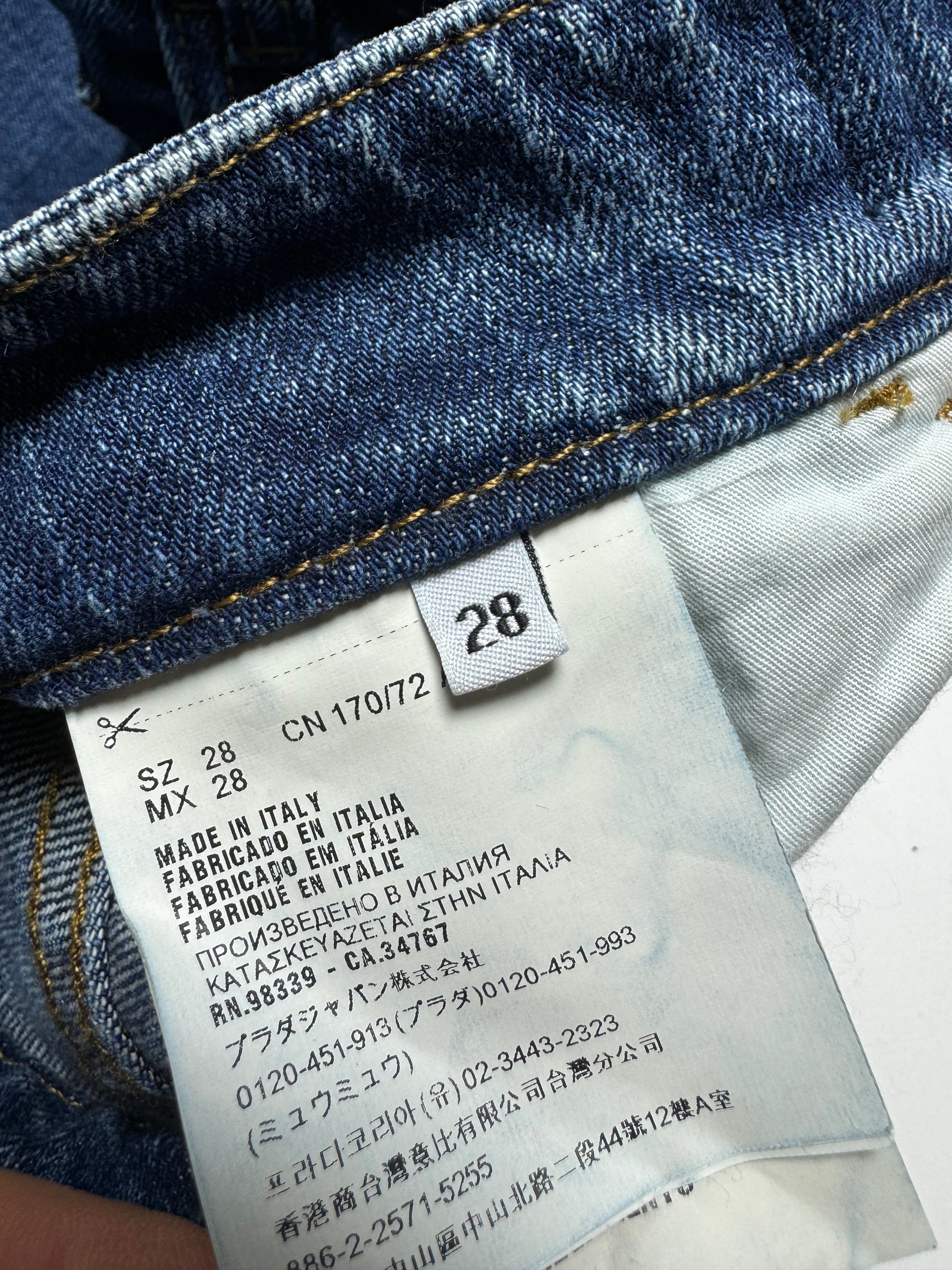 Prada Stone Washed Jean