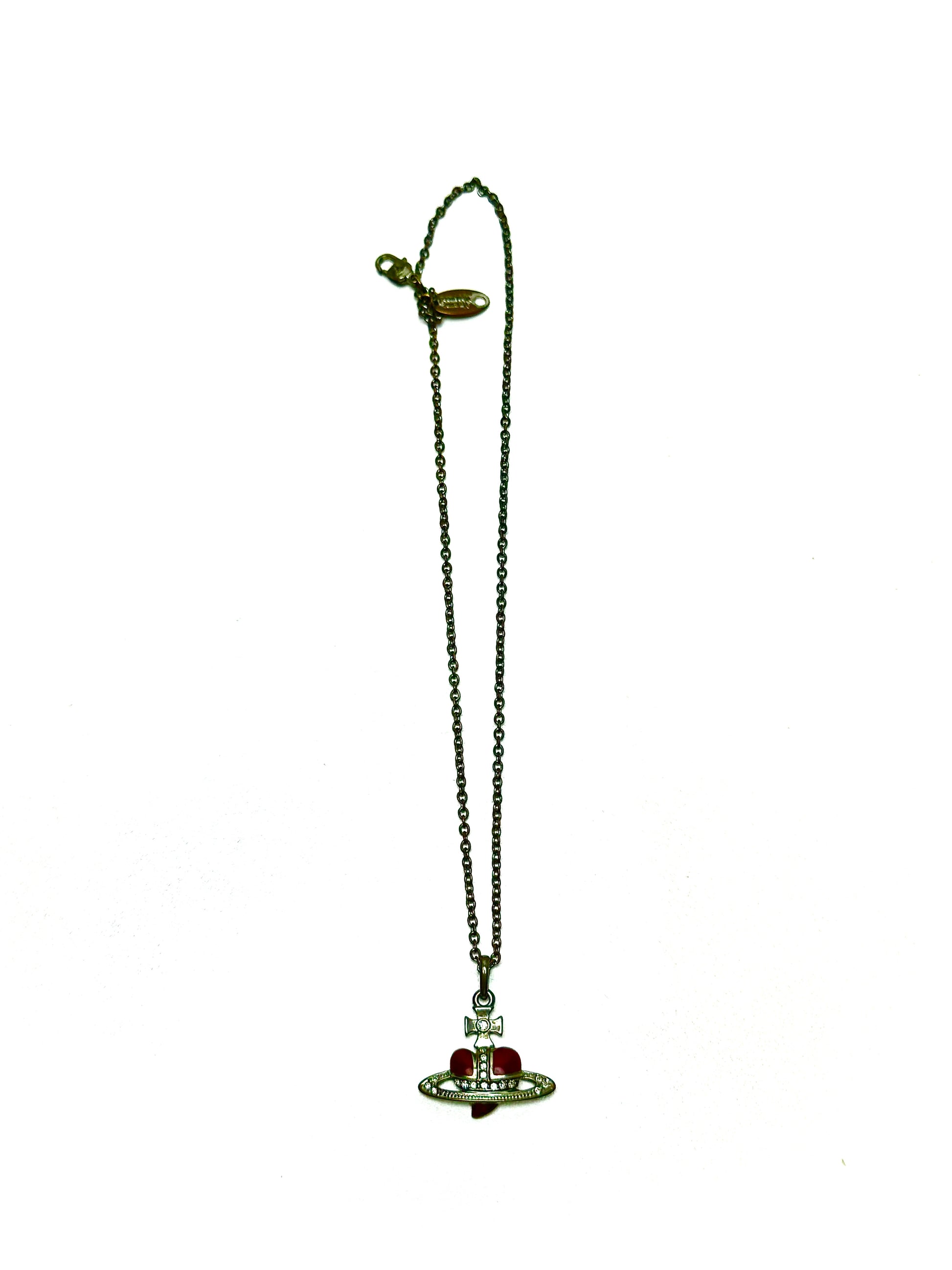 Vivienne Westwood Red Heart Necklace