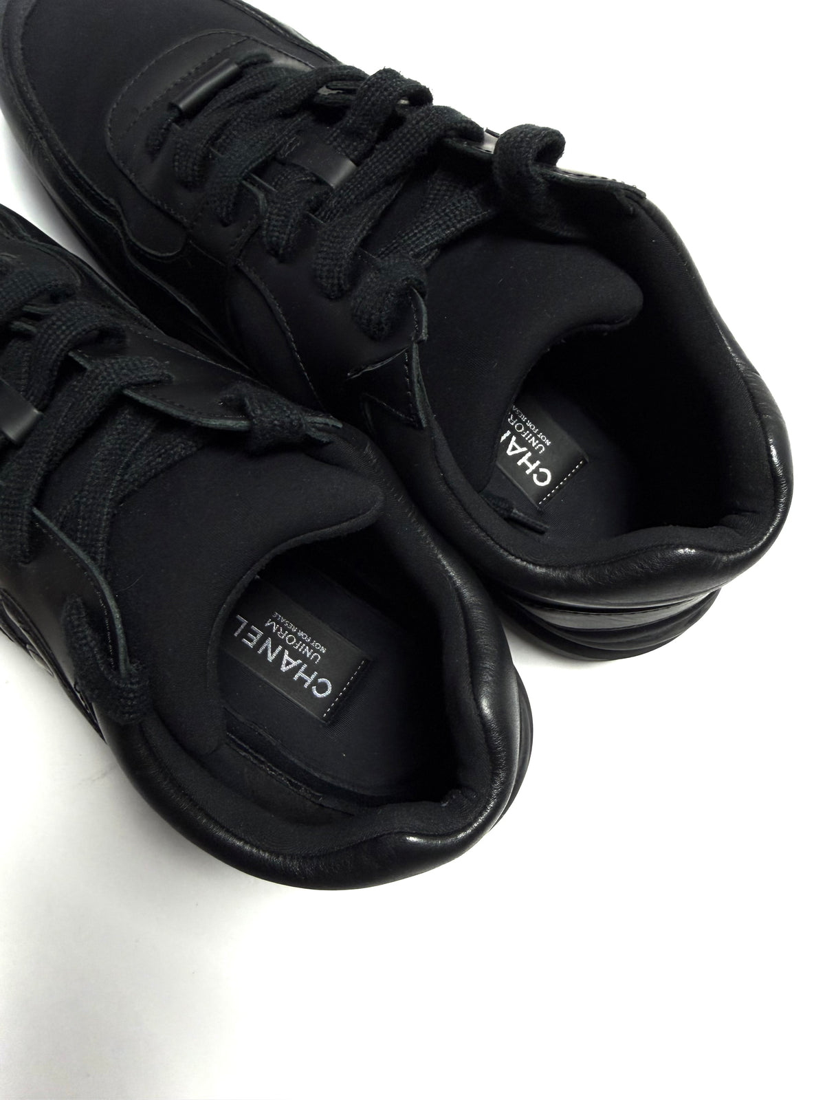 Chanel CC Uniform Triple Black Sneaker