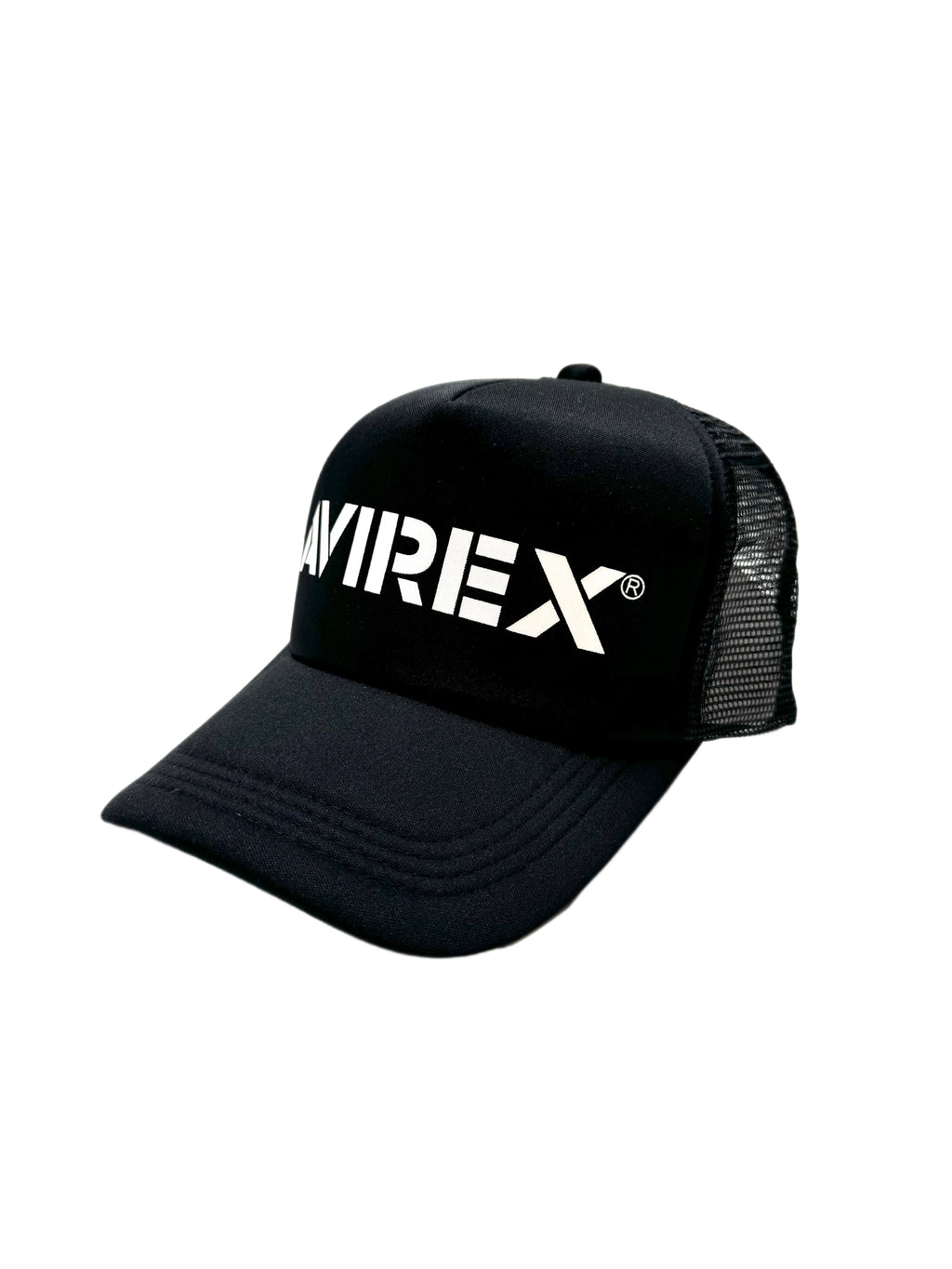 Avirex Black Trucker Hat