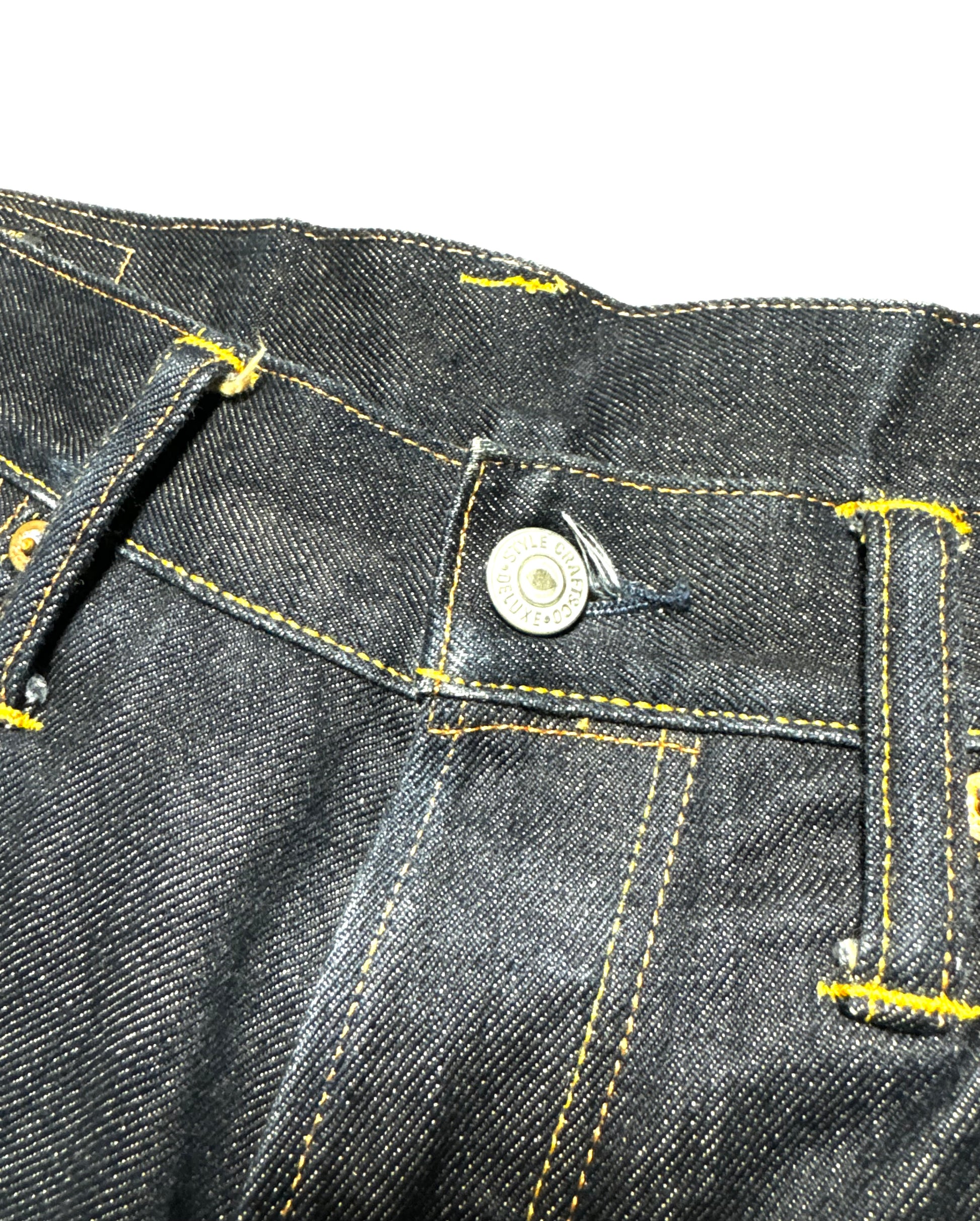 Evisu No.3 Yellow Daicock Raw Denim Jean