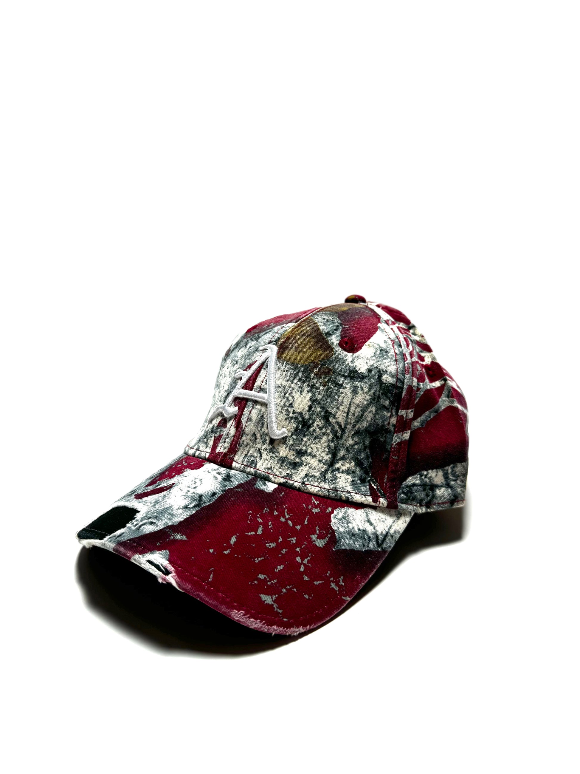 Arkansas Hat Razorbacks Embroidered Camo Red Adjustable Cap