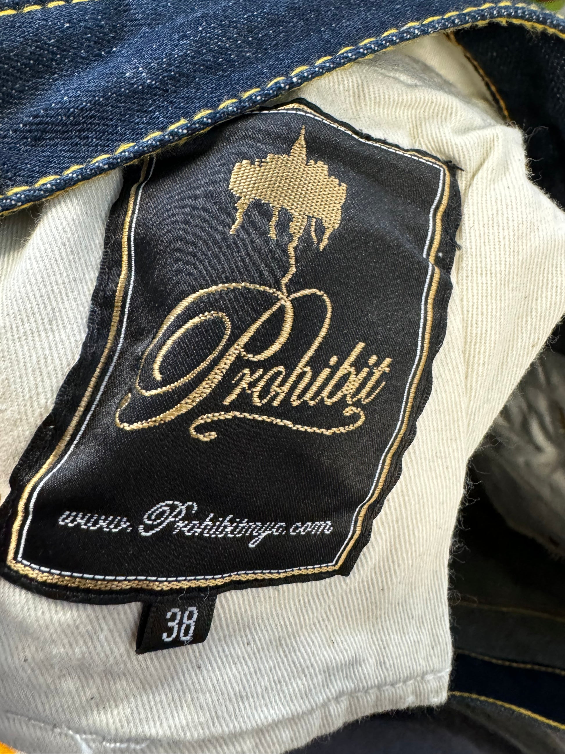 Prohibit White Bandana M Denim Jean