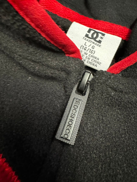 DC Black Red Zip Hoodie