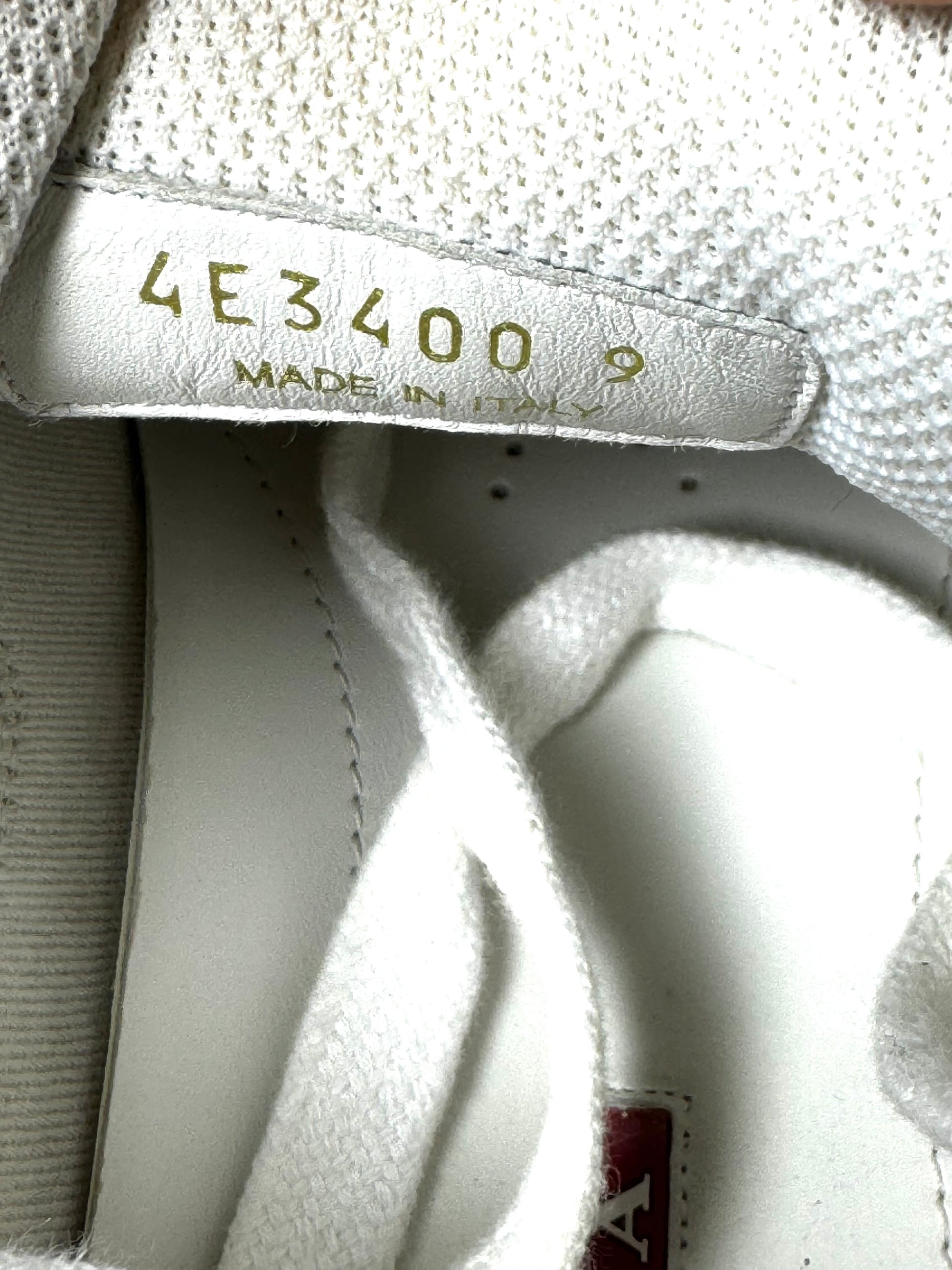 Prada White Grey Amercia’s Cup Shoes