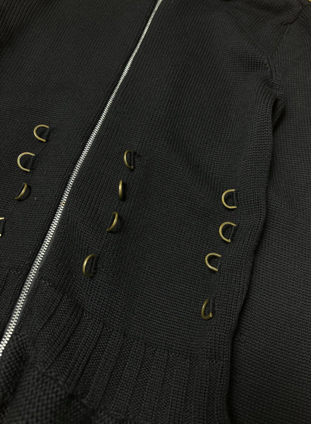 Alexander McQueen Knitted Long Sleeve Corset Jacket