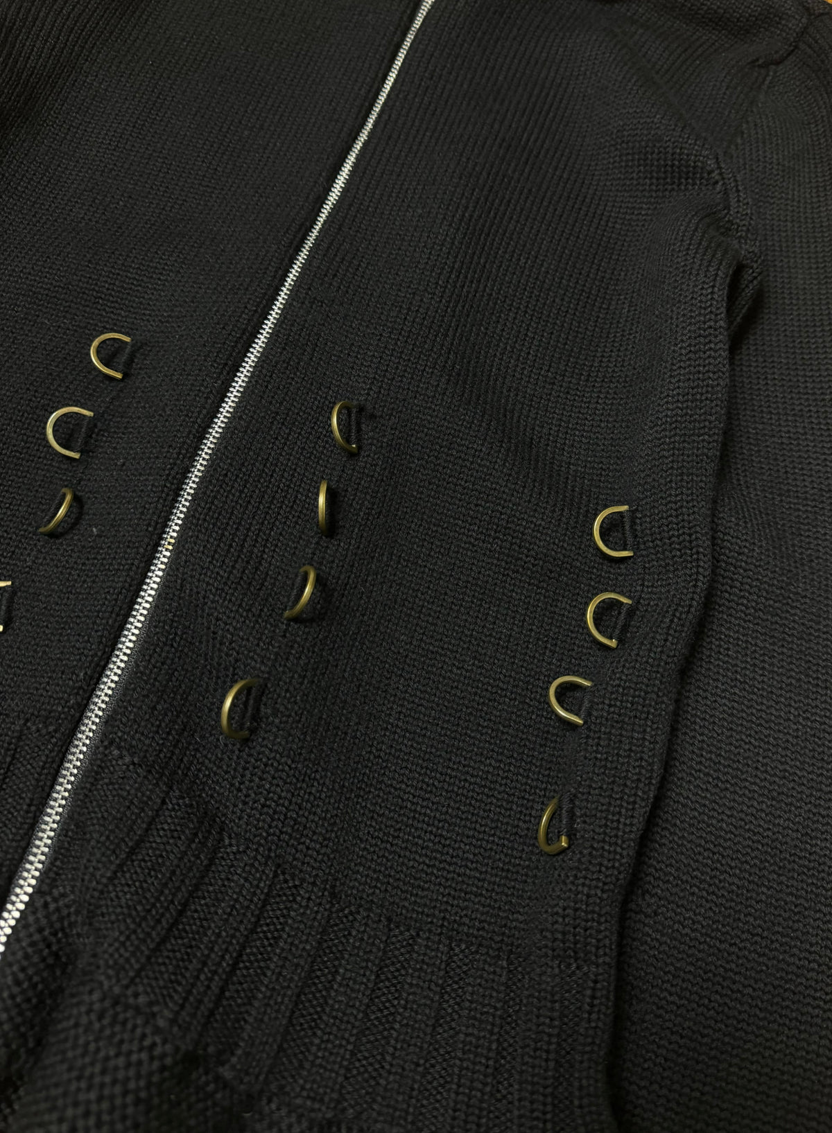 Alexander McQueen Knitted Long Sleeve Corset Jacket