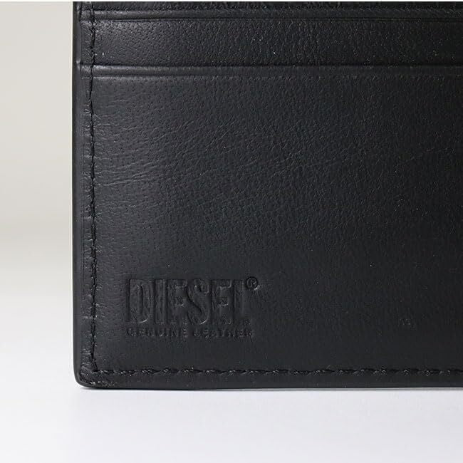 Diesel Bi Fold Coin Pocket Black Leather Wallet