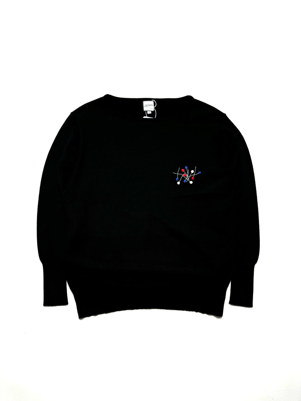 Jean Paul Gaultier Pins Navy Knit Sweater