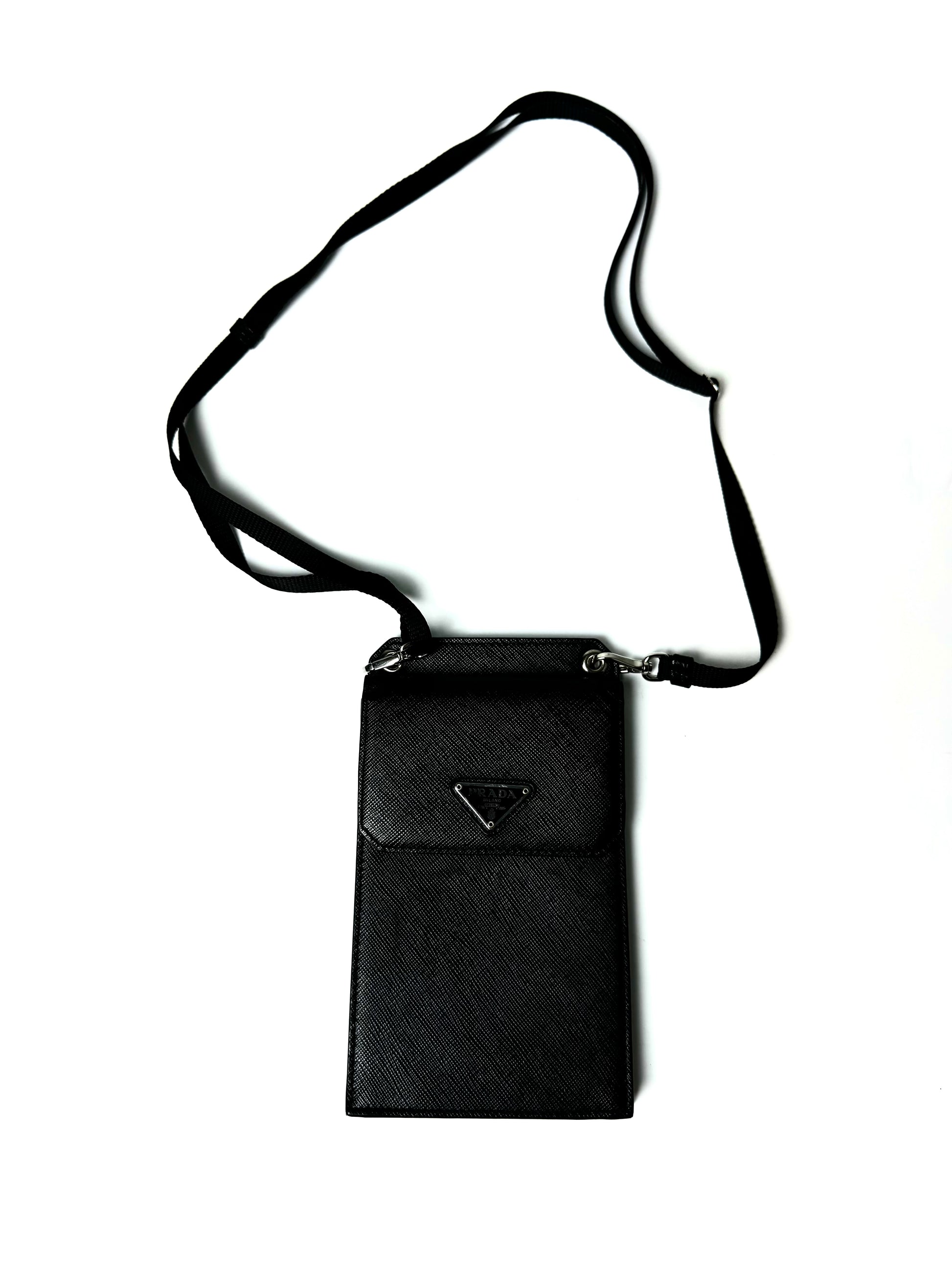 Prada Saffiano and Re-Nylon Leather Side Bag