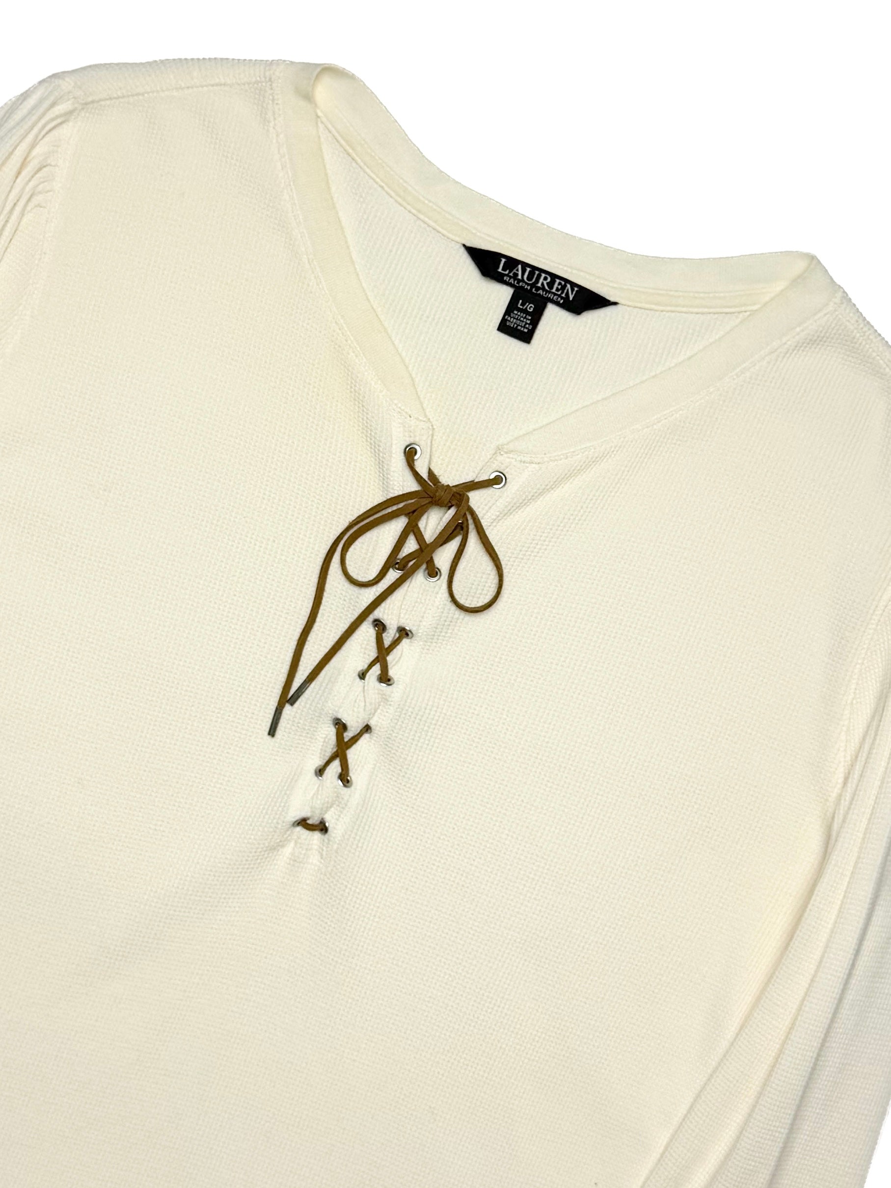 RALPH LAUREN Waffle Long Sleeve