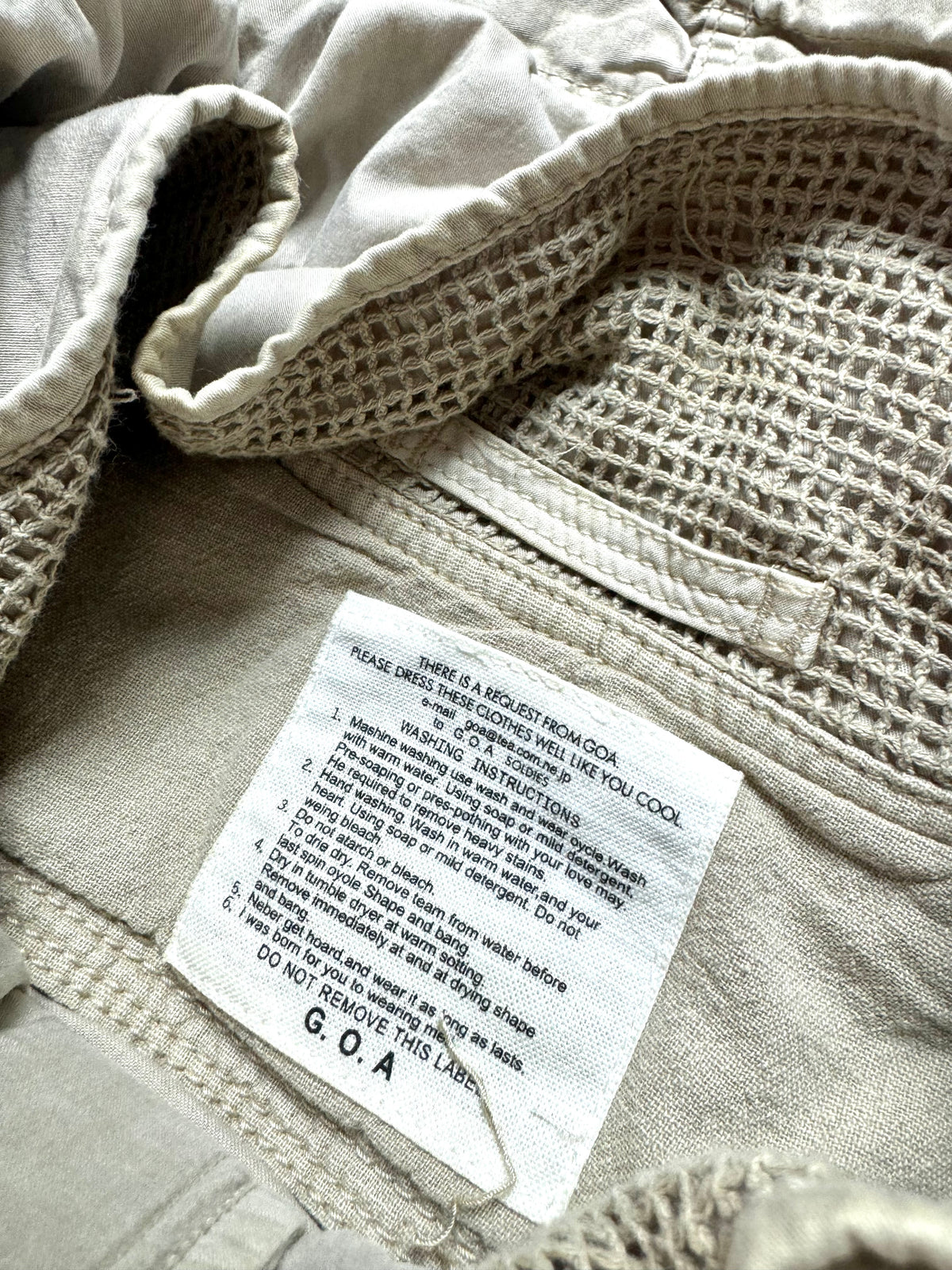 G.O.A Dune Desert Linen Military Jacket 2000s