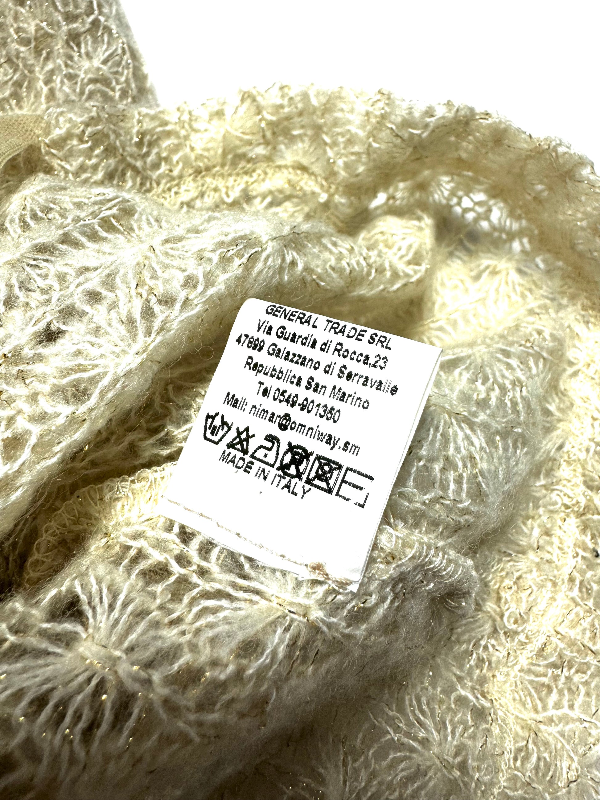 Alexander McQueen Ruffled Fur Collar Knit Top