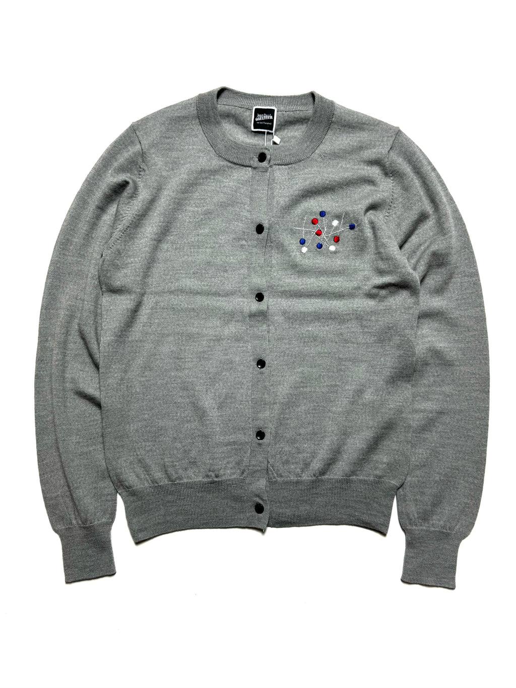 Jean Paul Gaultier Pins Light Grey Cardigan