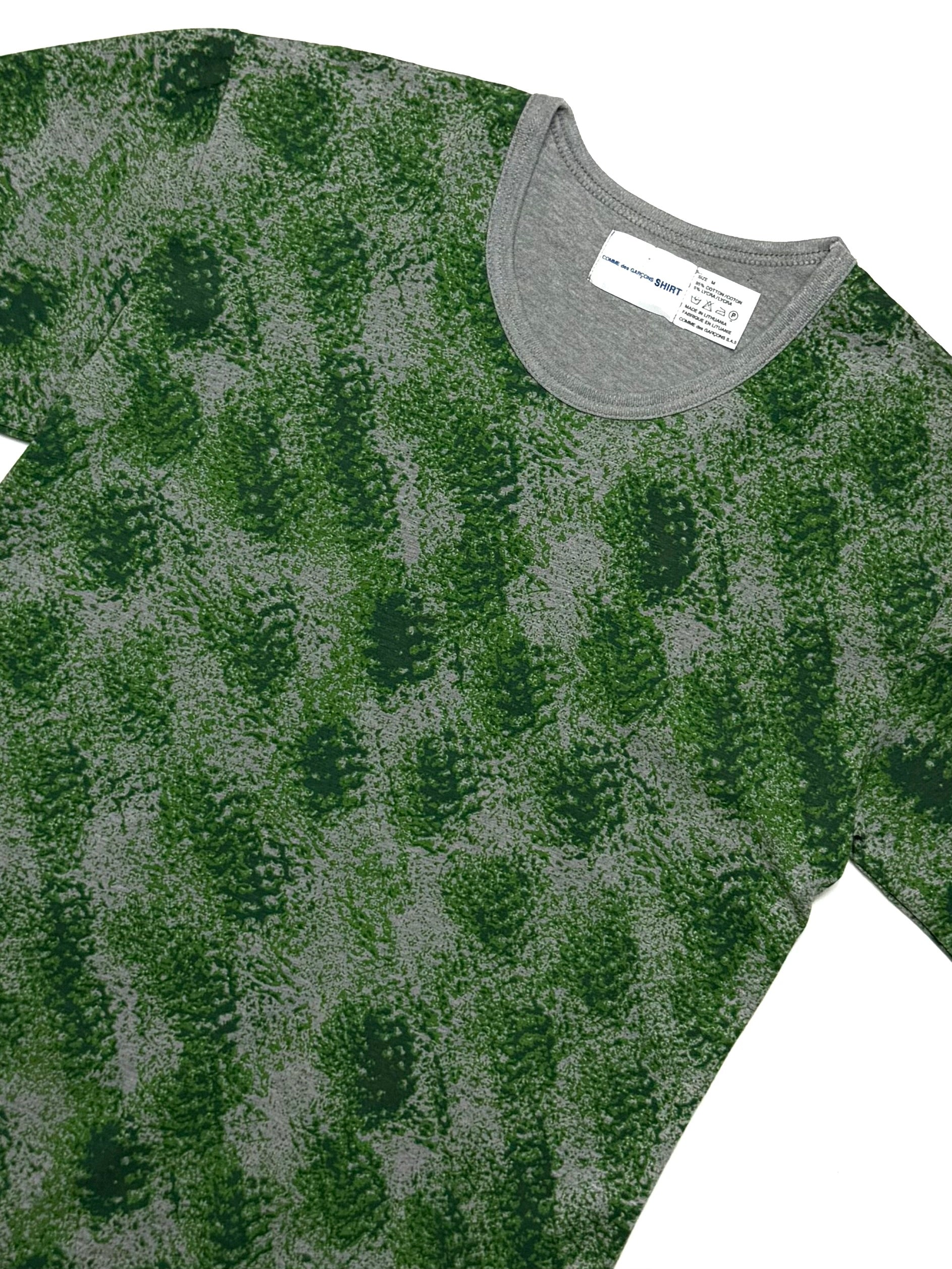 COMME DES GARCONS Shirt Polka Dot Moss Green Tee