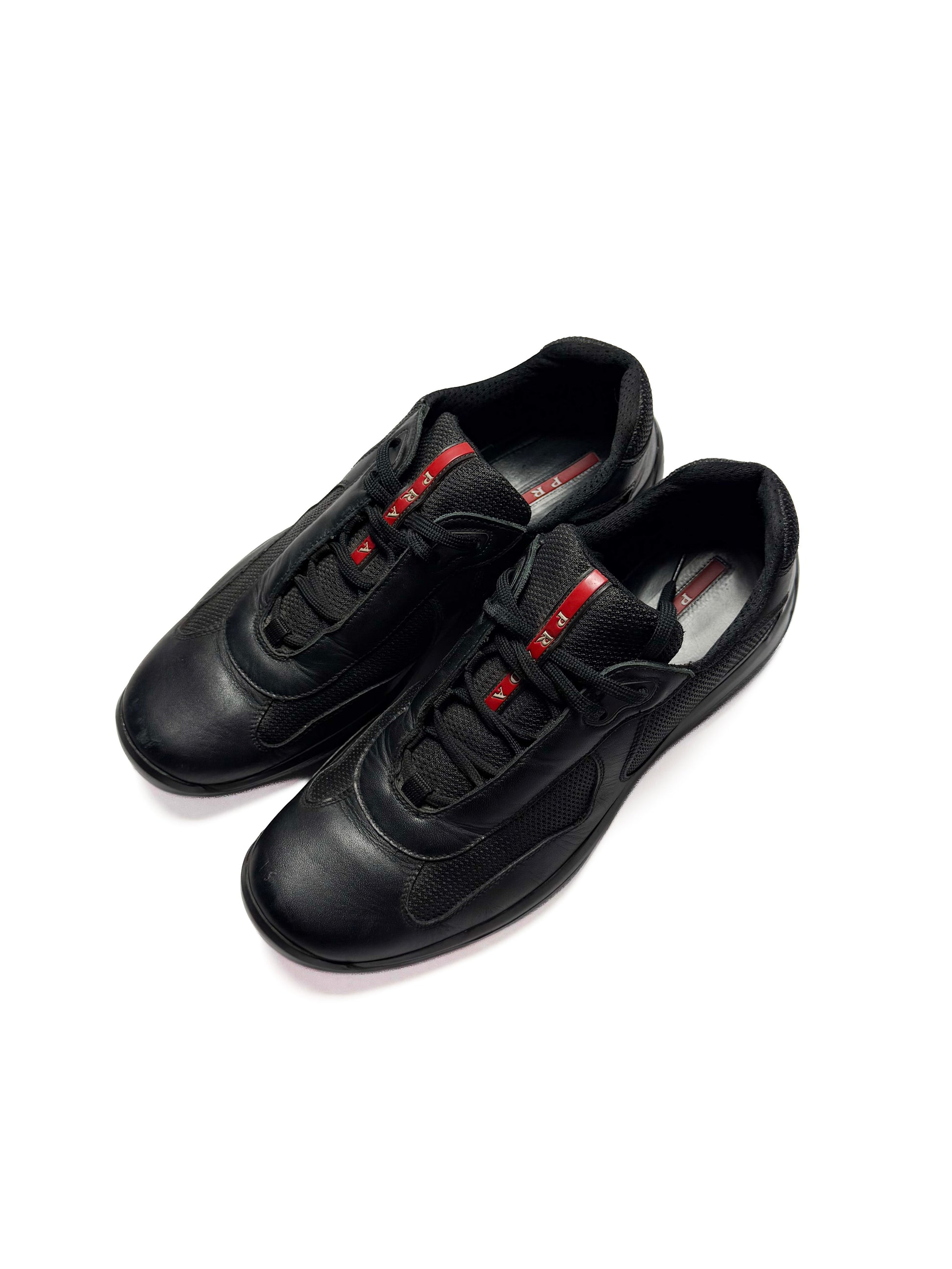 Prada America’s Cup Black Leather Shoe 2000s