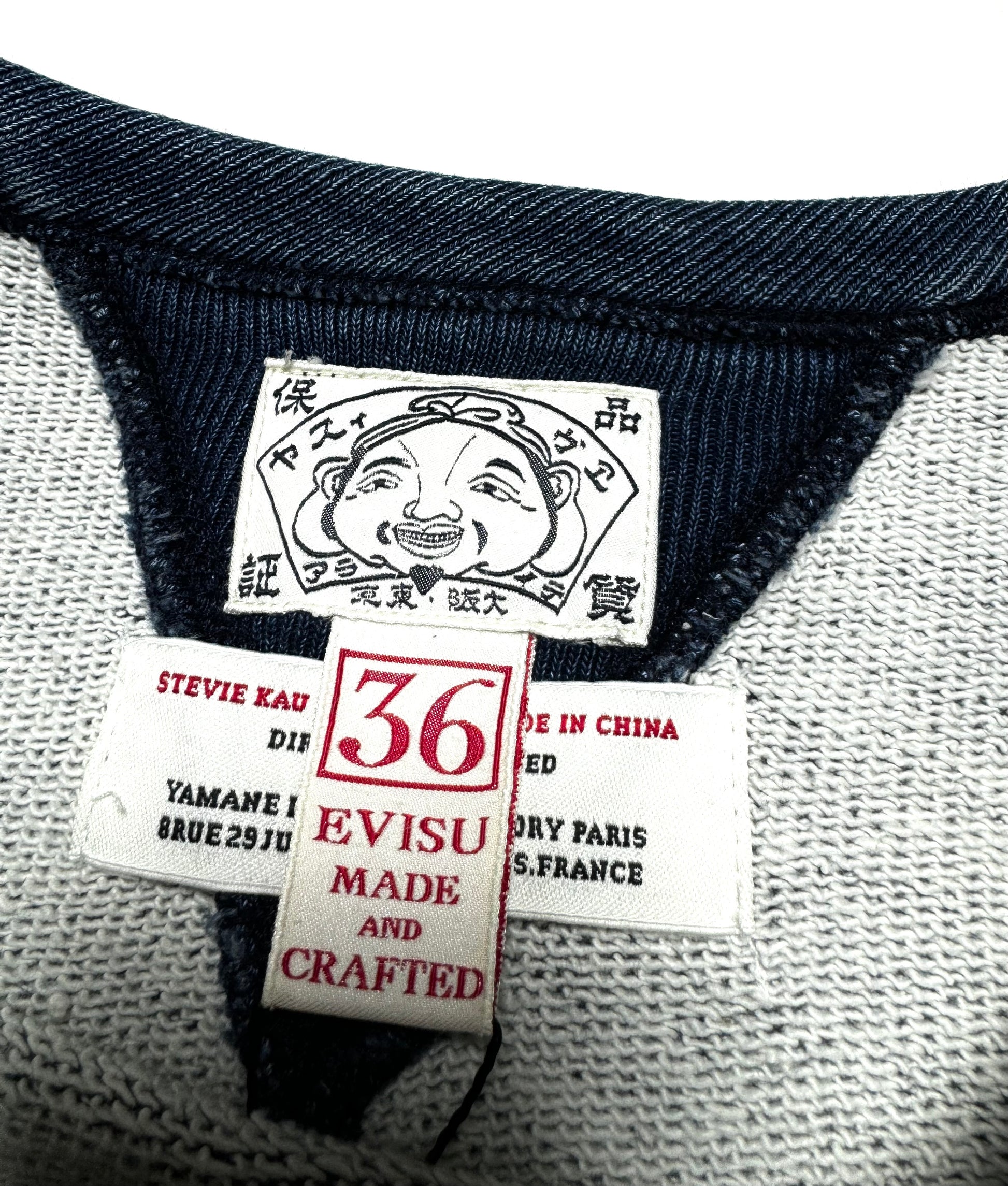 Evisu OG Blue Seagull Crewneck