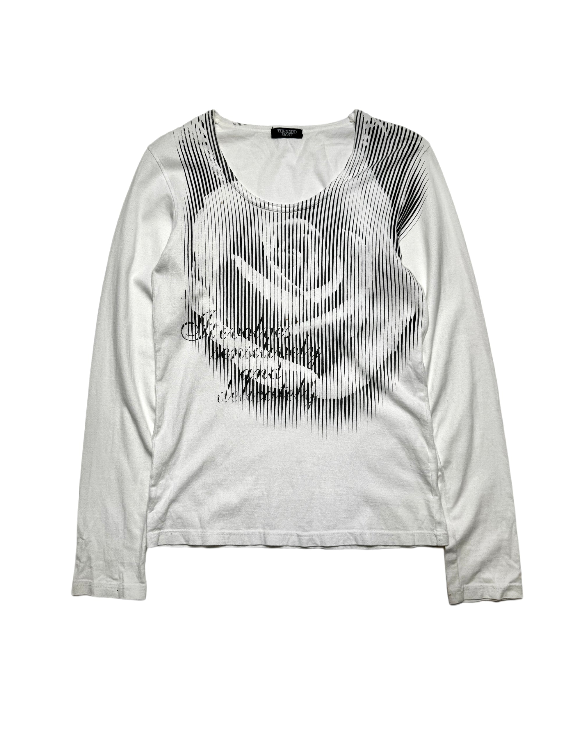 Tornado Mart Floral White Long Sleeve