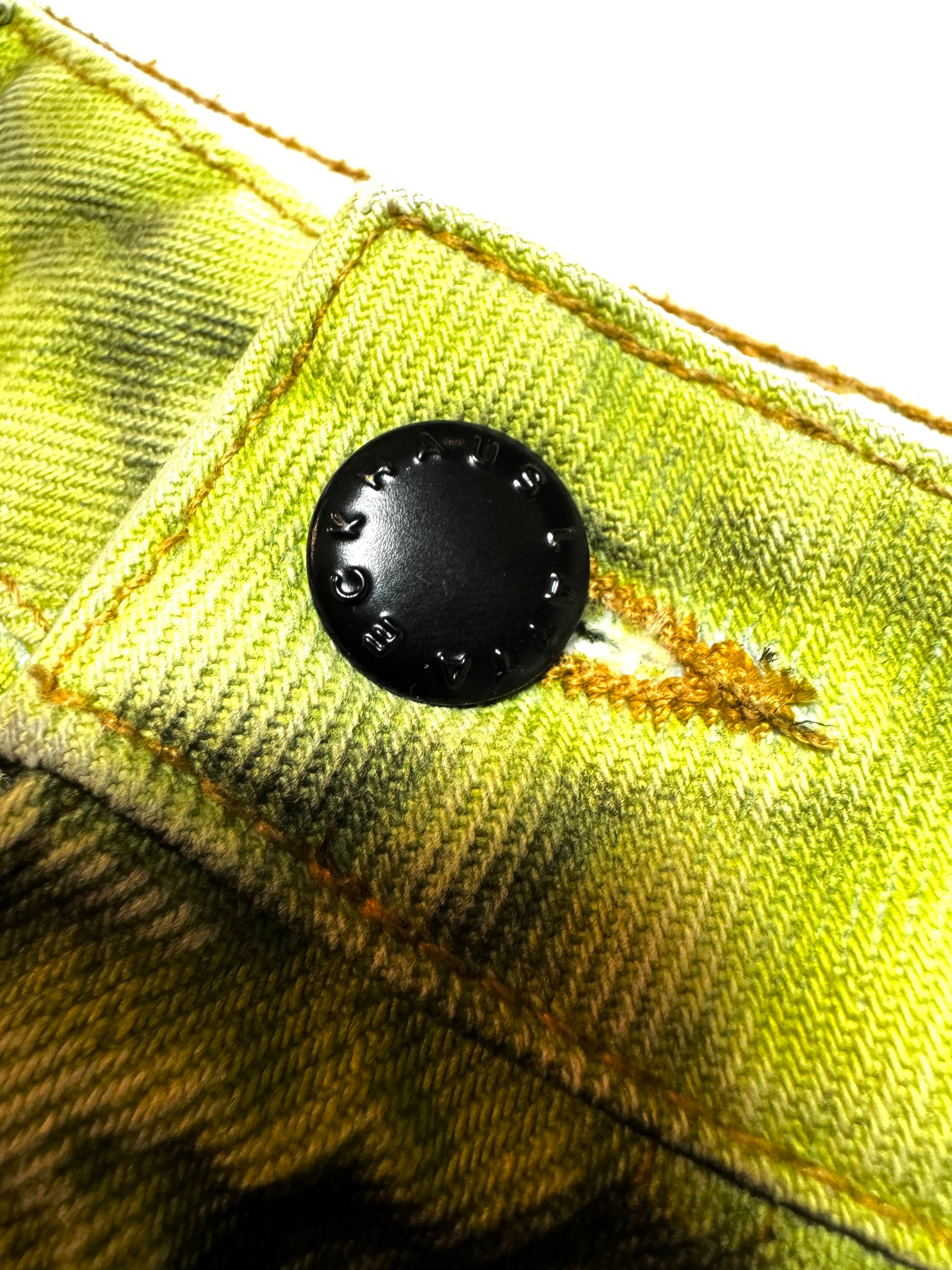 Eckhaus Latta Green Ink Wide Jean