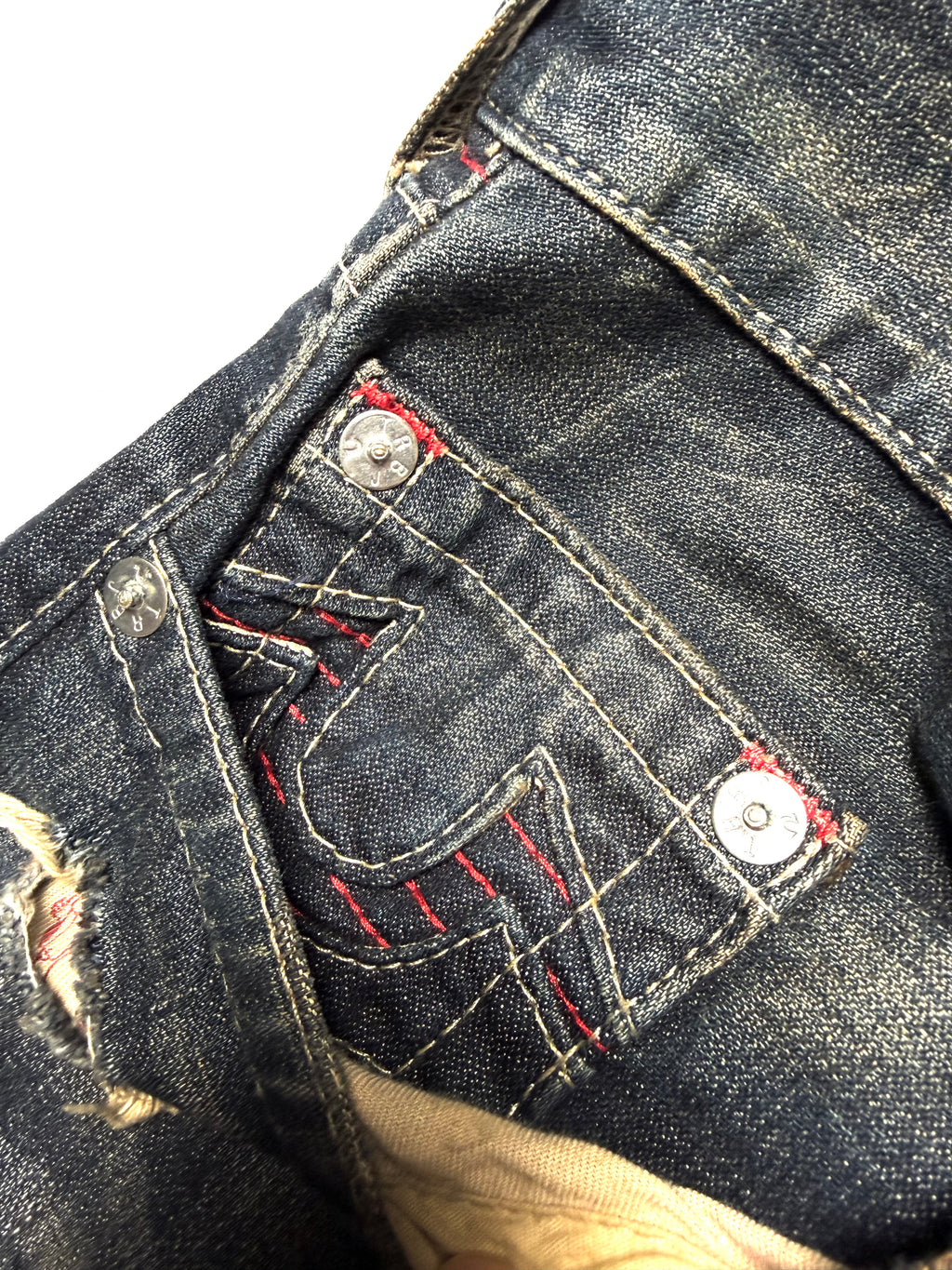 True Religion Distressed Washed Jean