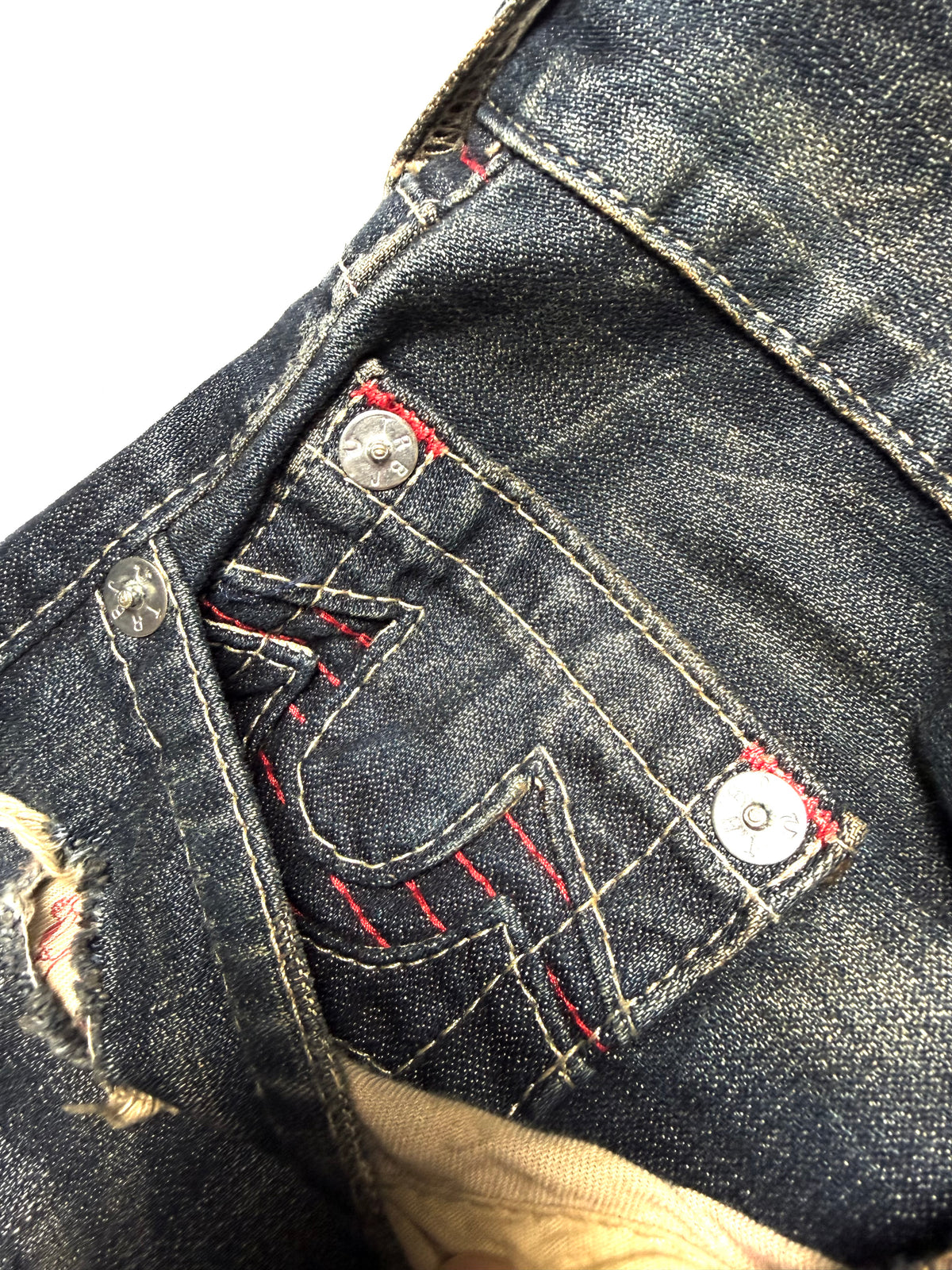 True Religion Distressed Washed Jean
