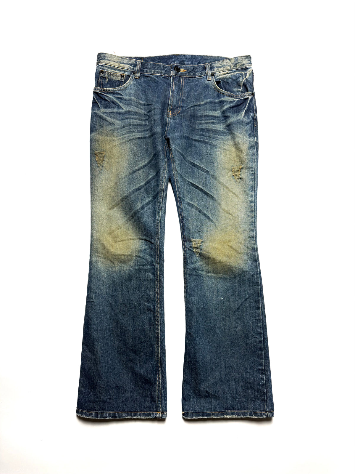 Number (n)ine Mug Washed Flared Denim Jean