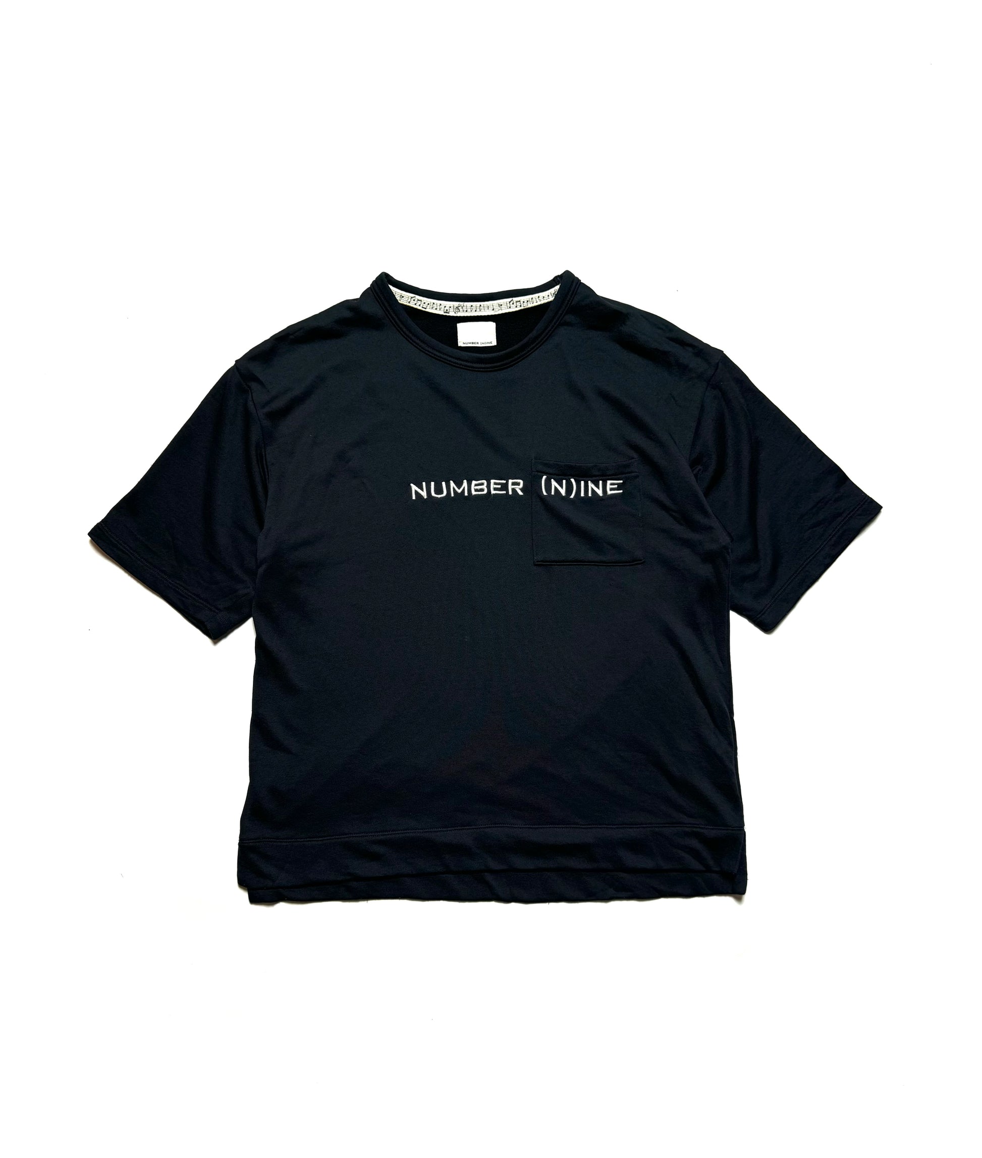 Number Nine Thick Cropped Black Tee