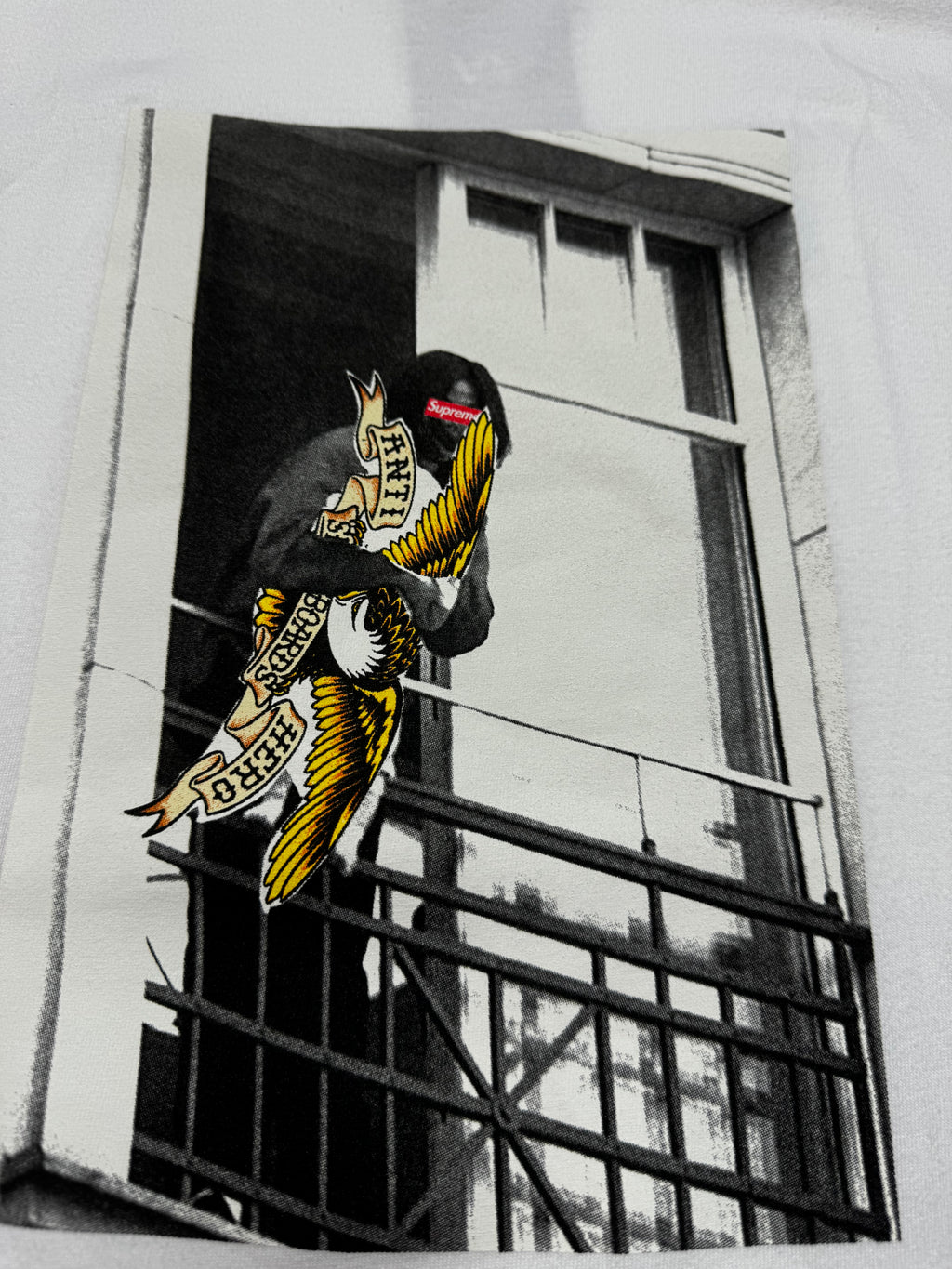 Supreme Anti Balcony White  Tee