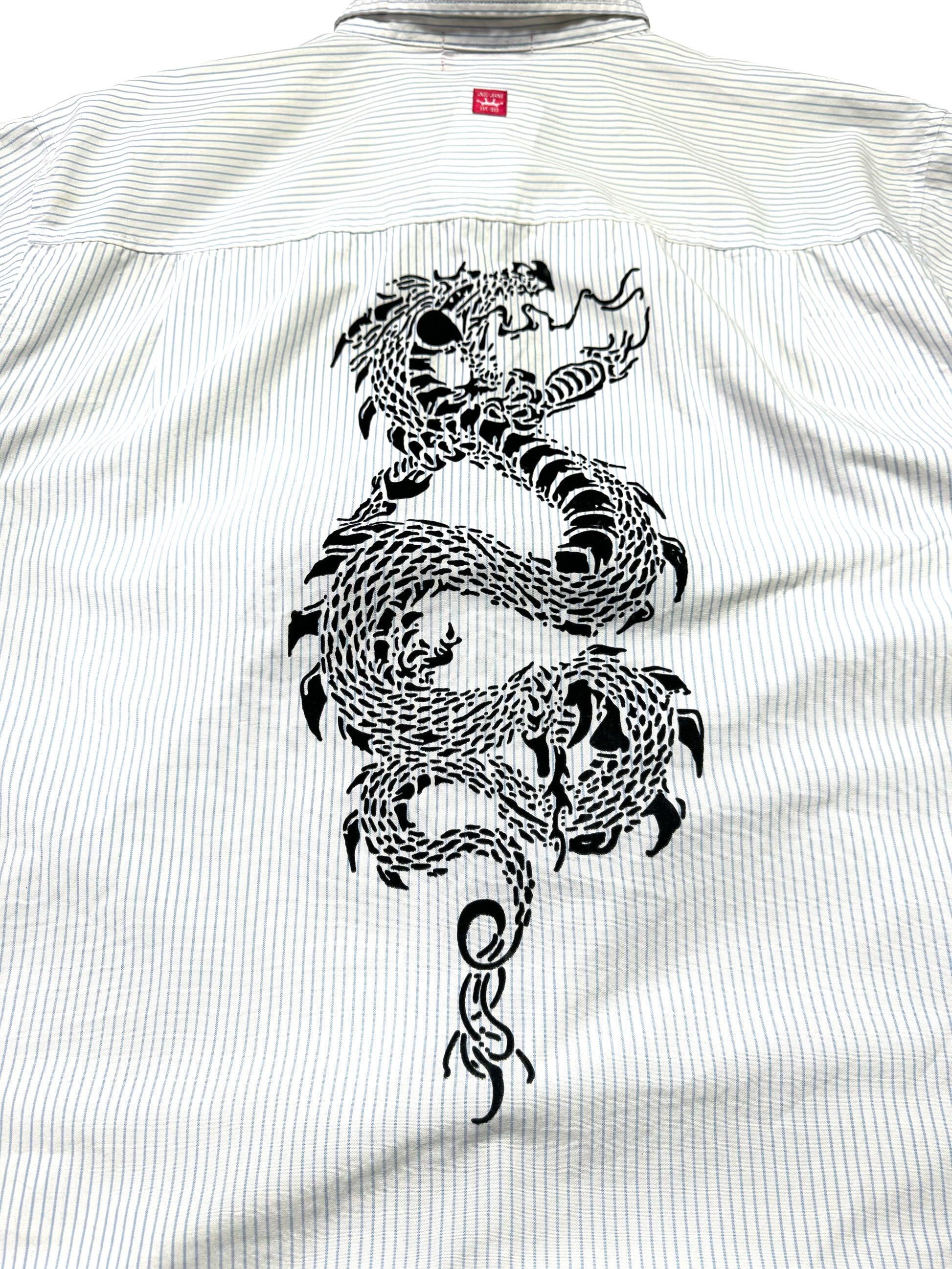 JNCO White Short Sleeve Dragon Shirt