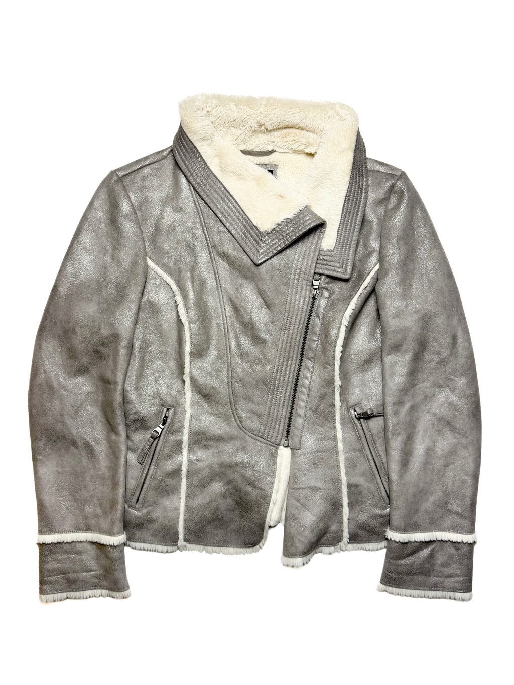 GUESS Fur Biker Jacket