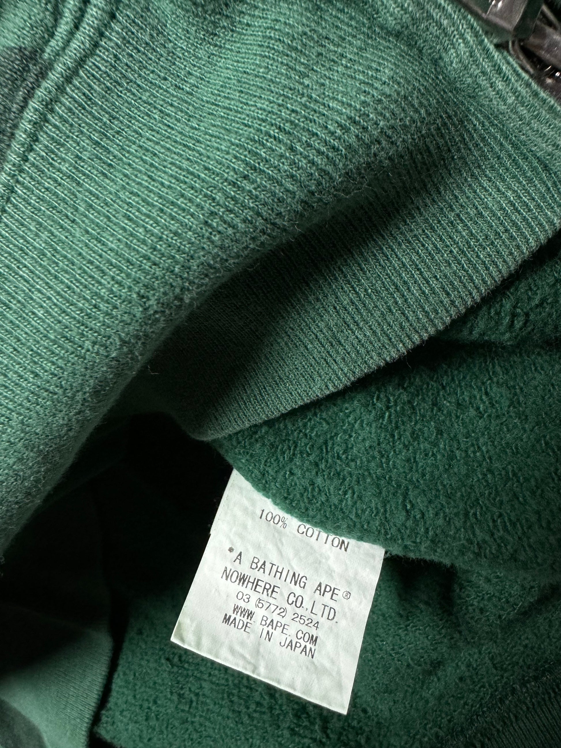 BAPE OG Green Camo Full Zip Hoodie 2010s (Shibuya Camo)