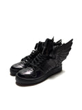 Jeremy Scott x Adidas Black Patent Wing 2.0 Sneaker