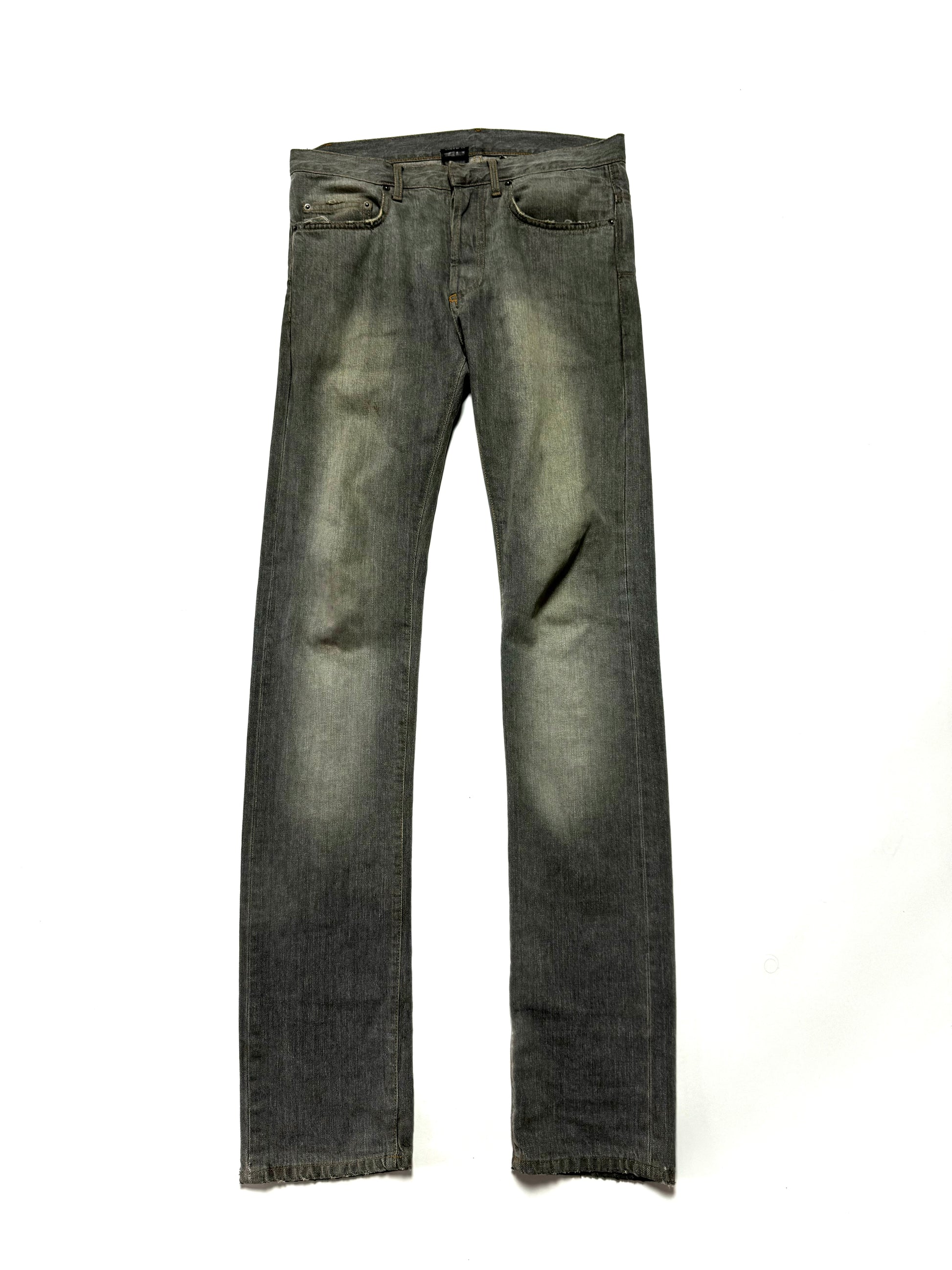 Dior 2000s Washed Grey Denim Jean