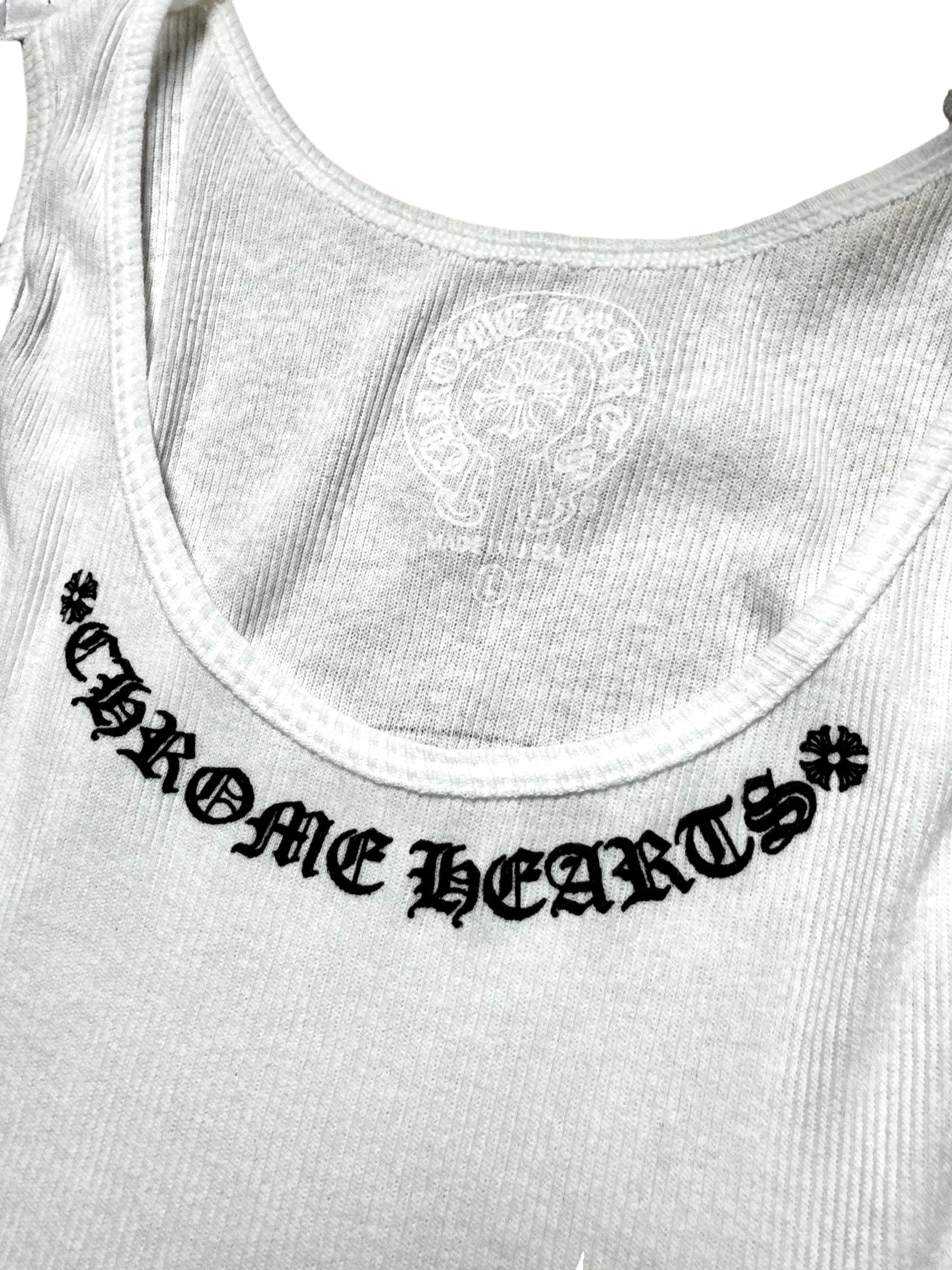 Chromehearts Cross White Tantop