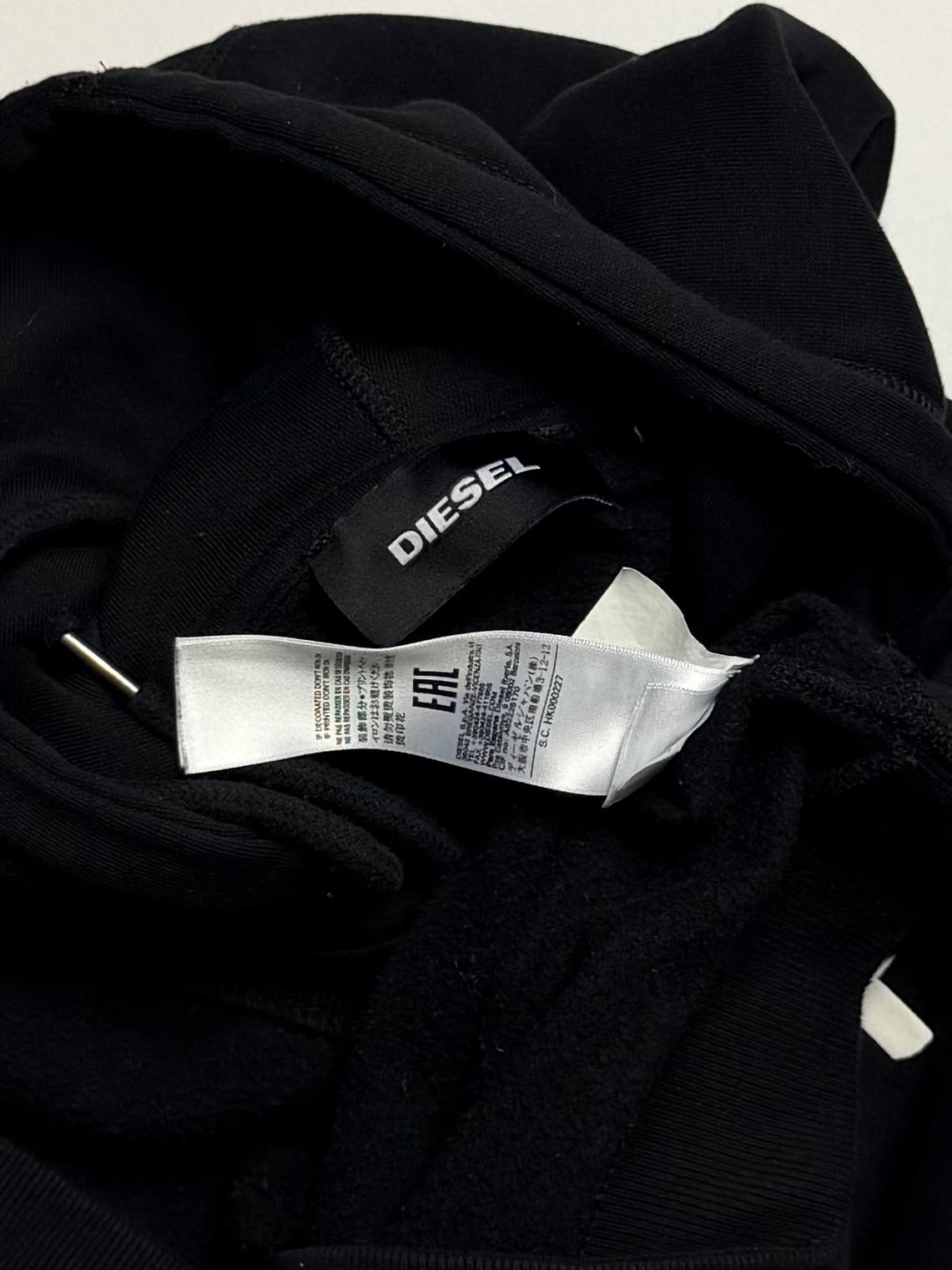DIESEL Logo Hoodie Black