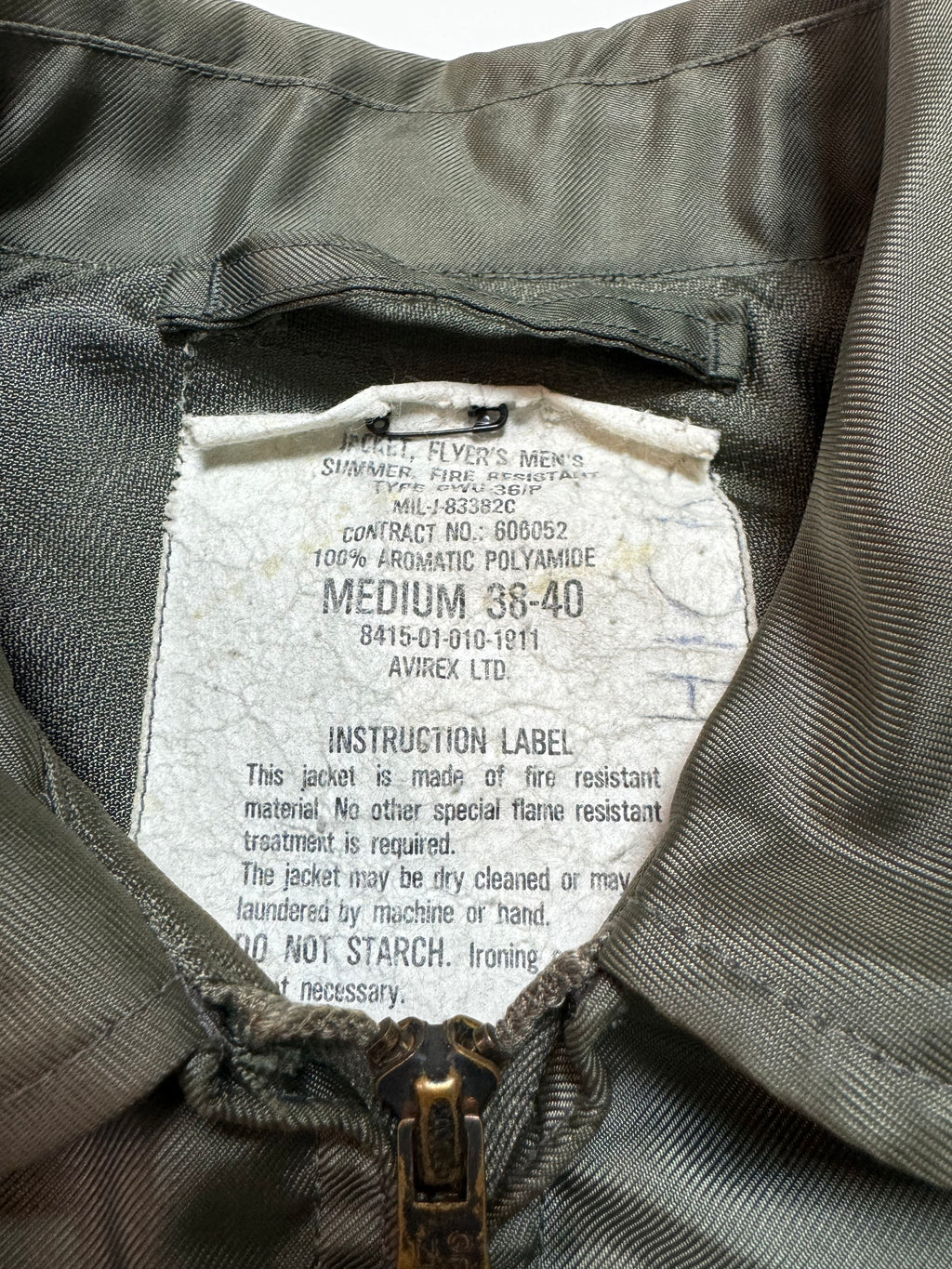 Avirex CWU-36/P Fly Jacket 80s
