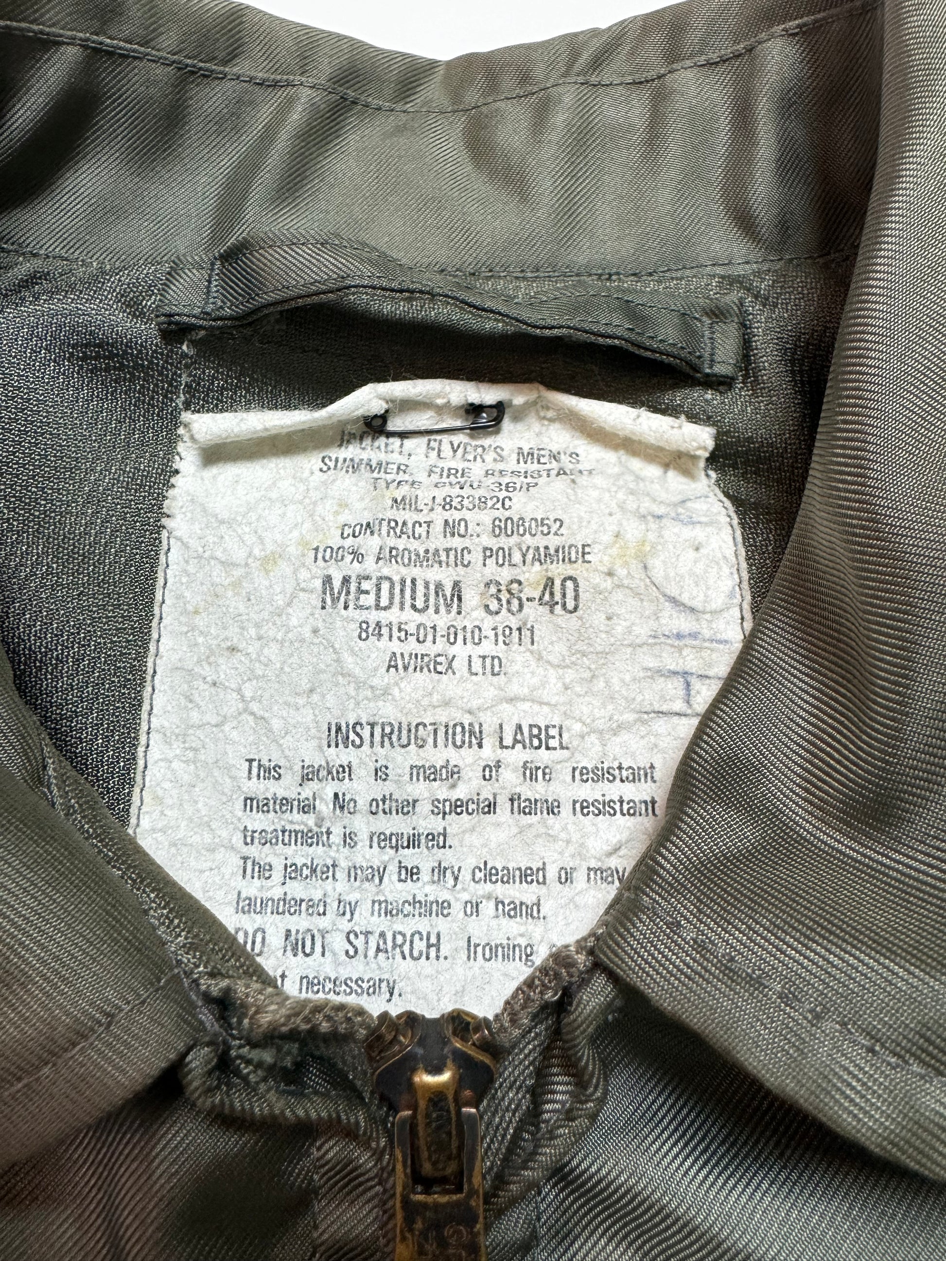 Avirex CWU-36/P Fly Jacket 80s