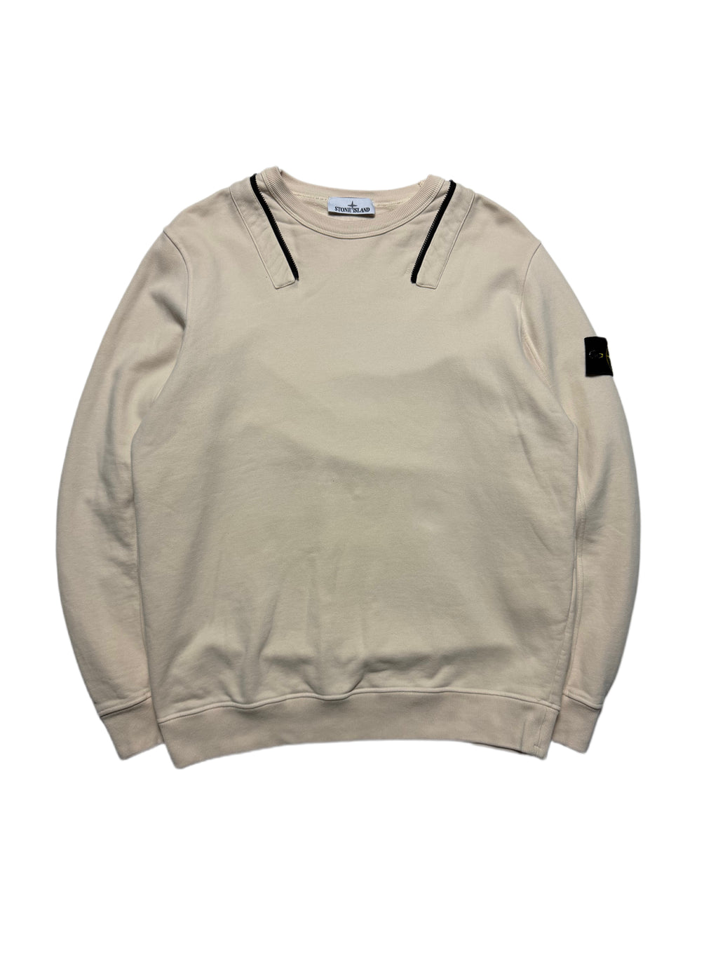Stone Island Hooded Cream Sweater