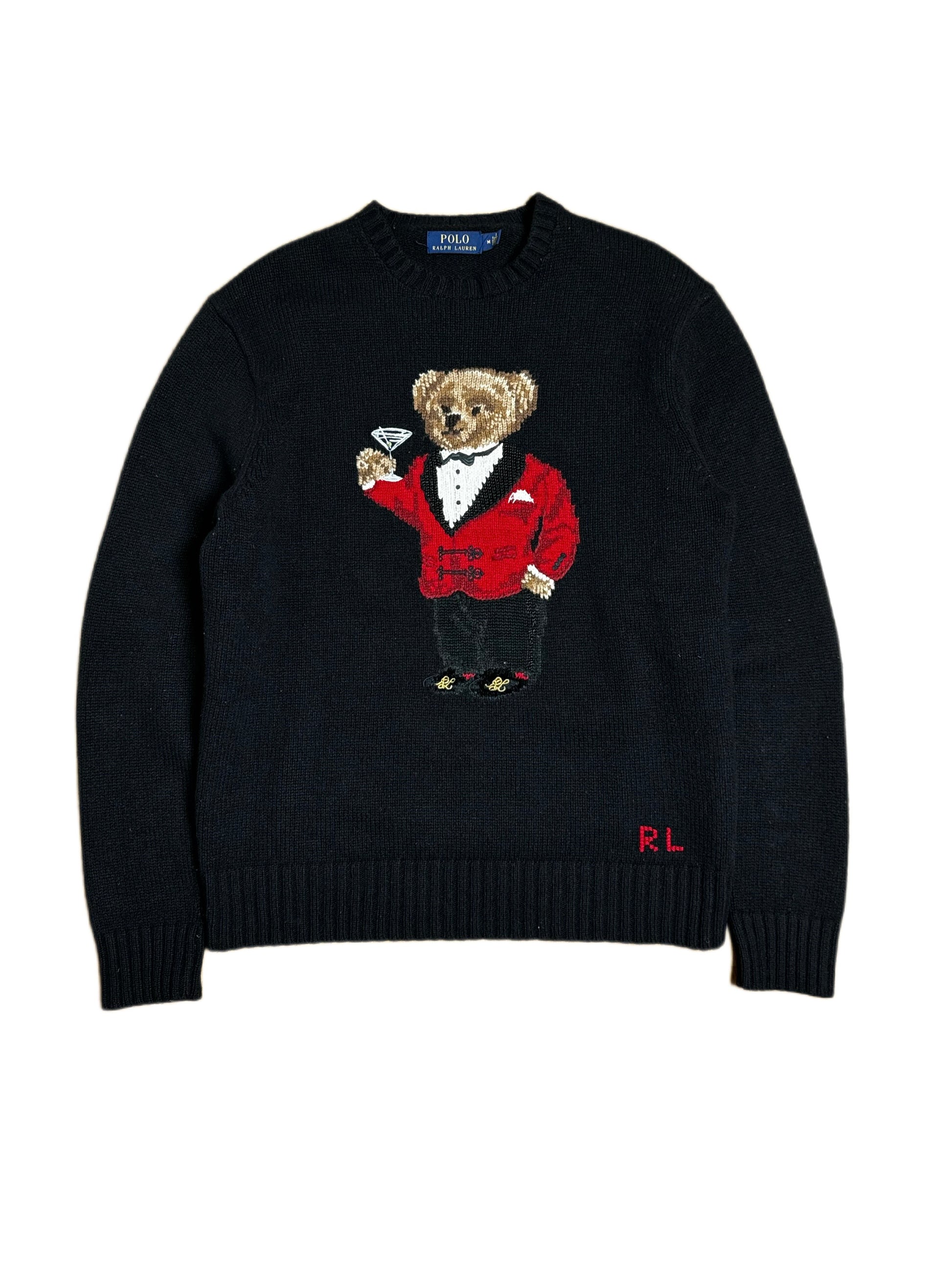 Polo bear Red Martini Knit + Moncler Jacket Combo