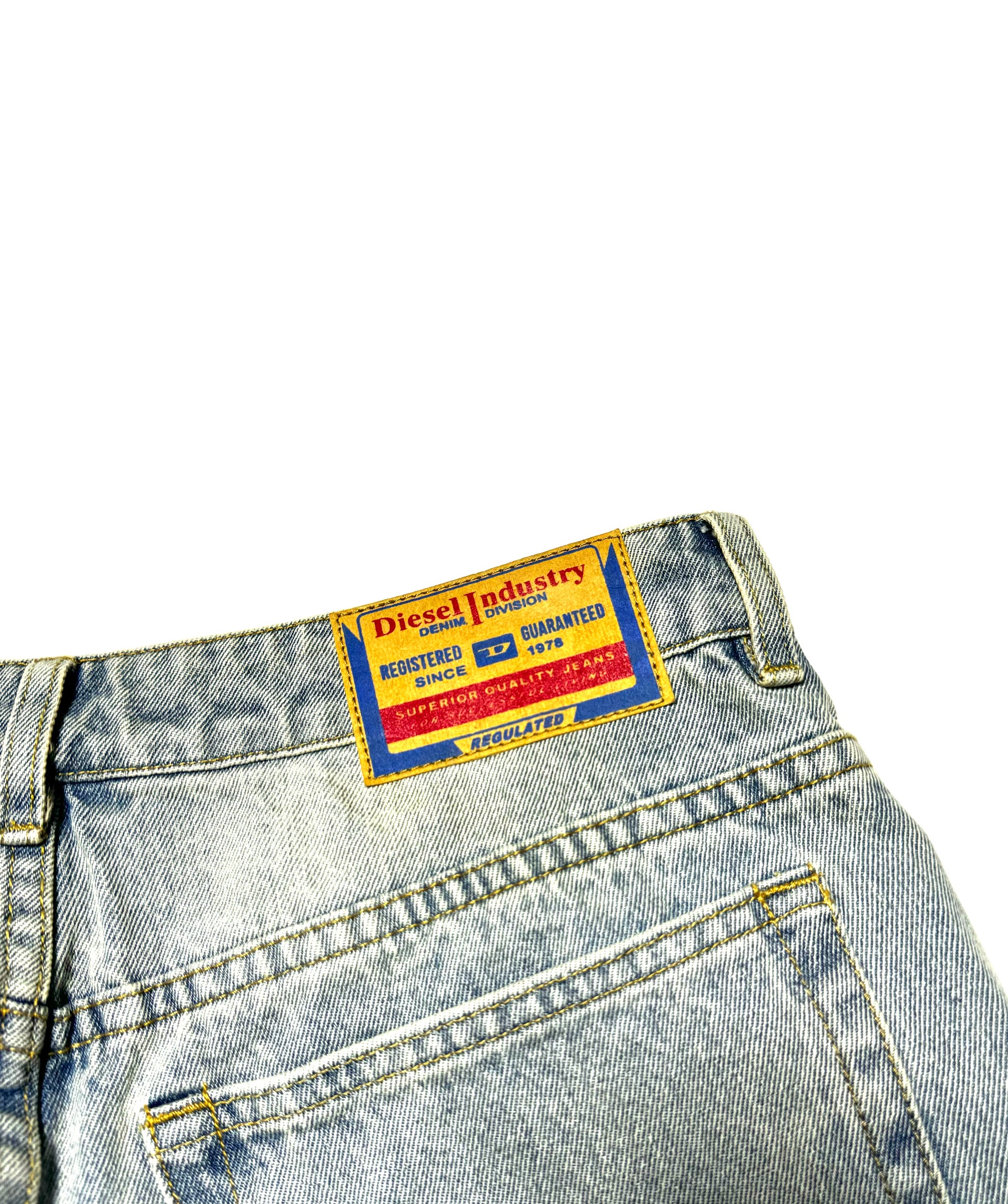 Diesel Washed Wide Denim Jean
