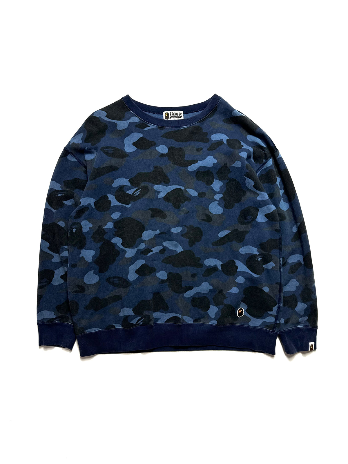 BAPE OG Blue Camo Crewneck
