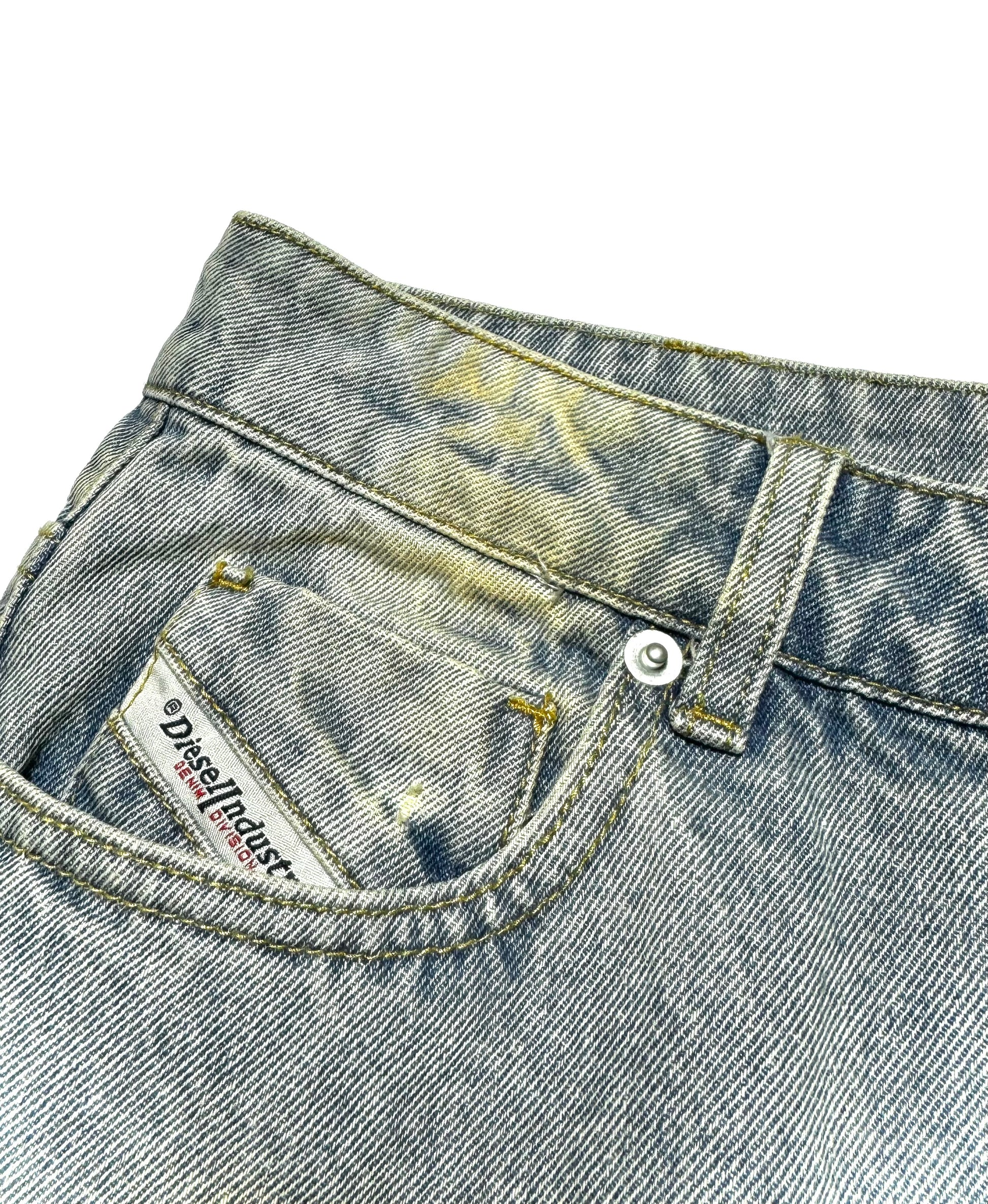 Diesel Washed Wide Denim Jean